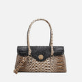 Liviana Croc-Embossed Shoulder Bag