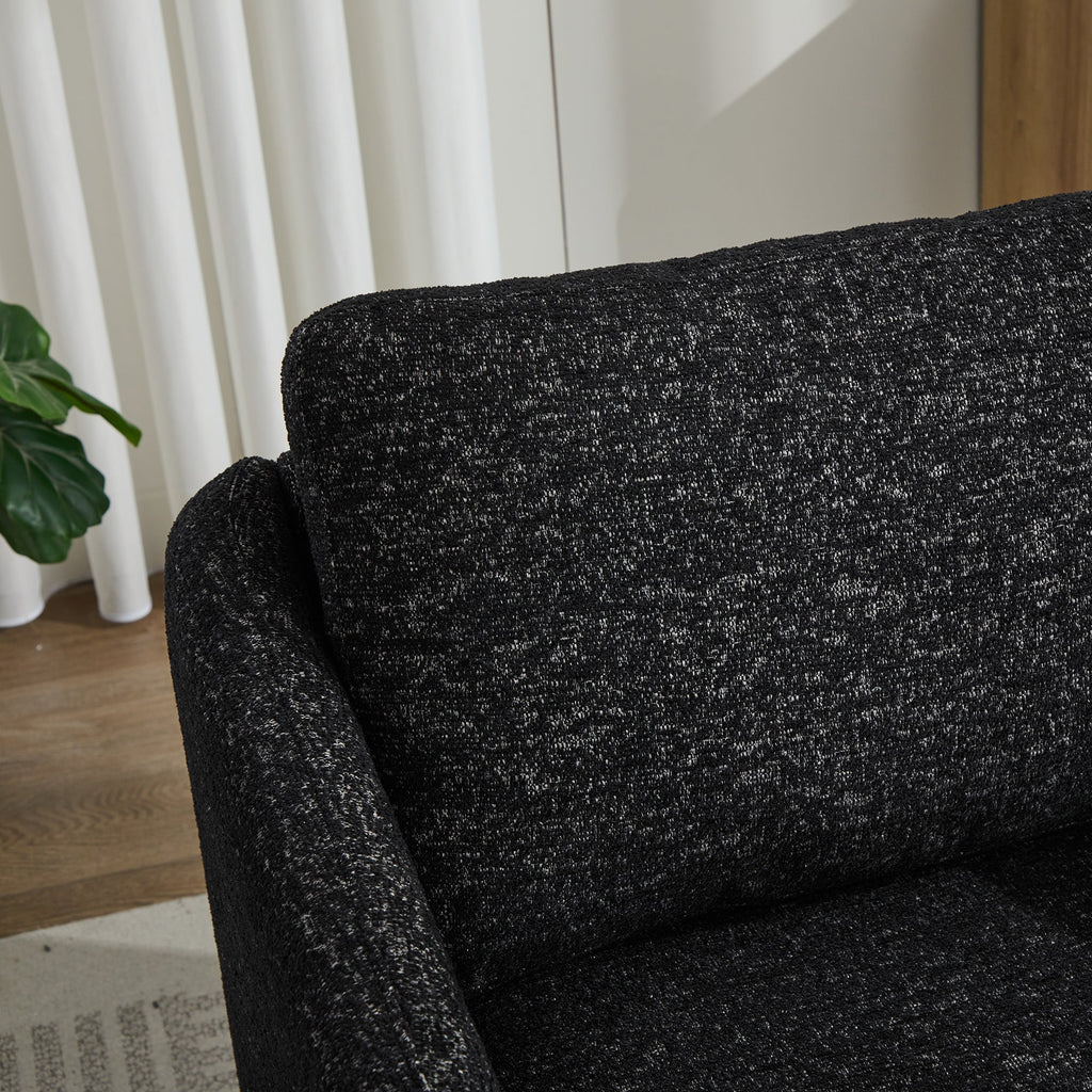 31.5"W  Comfy Round Swivel Accent Chair