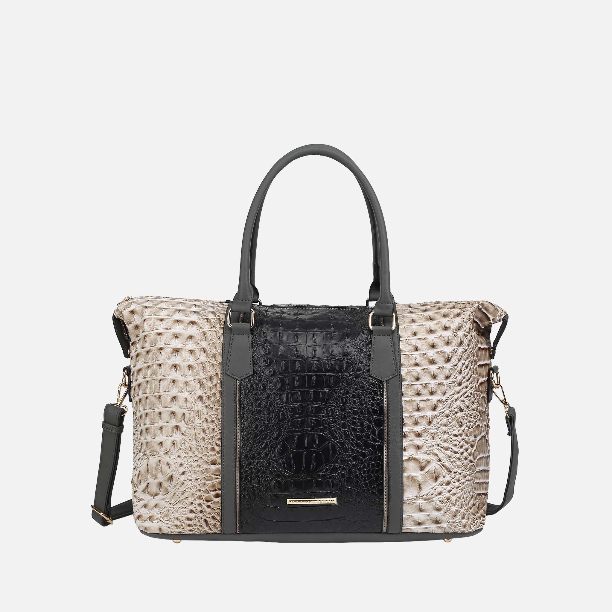 Raven Croc Embossed Duffel Bag