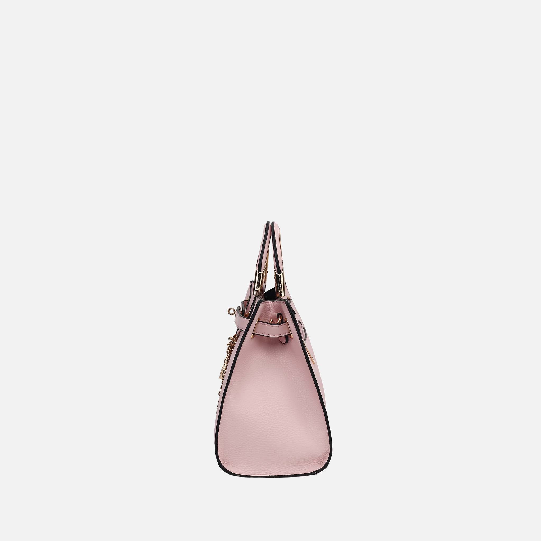 Cassia Snake Embossed Satchel Bag