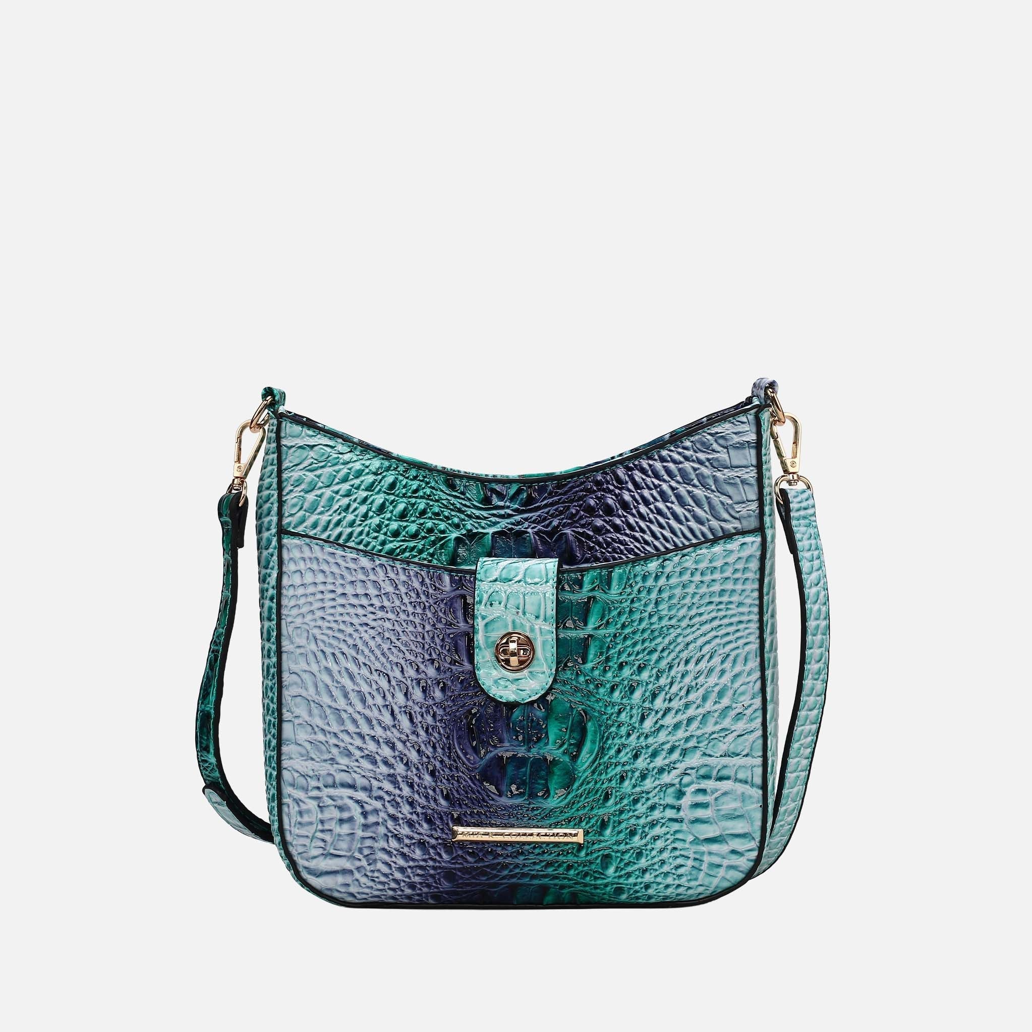Giovana Gradient Croc Crossbody Bag