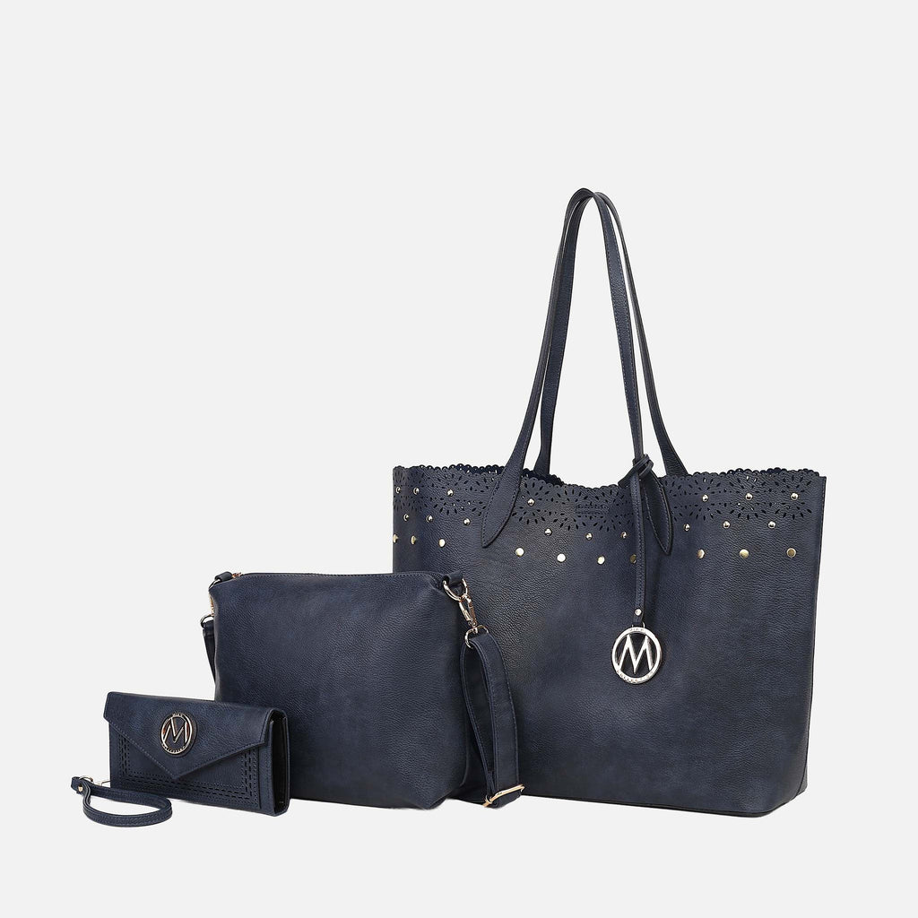 Mariahna 3 Pcs Shopper Tote, Crossbody and Wallet