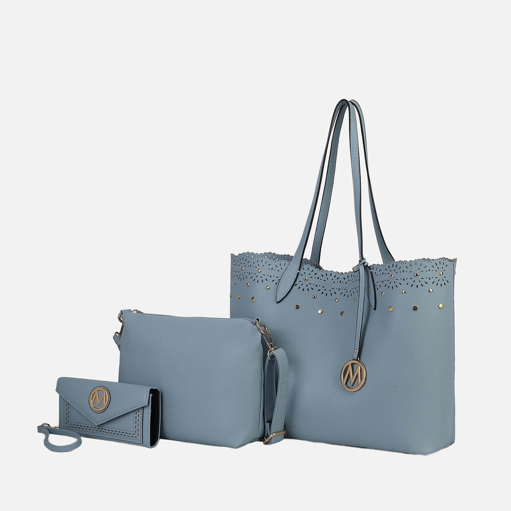 Mariahna 3 Pcs Shopper Tote, Crossbody and Wallet