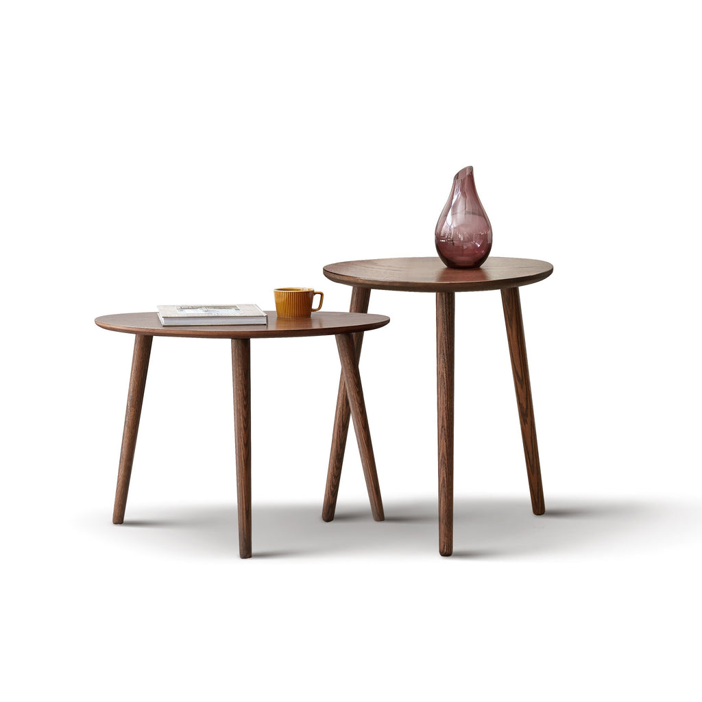 Solid Oak Wood Side Table