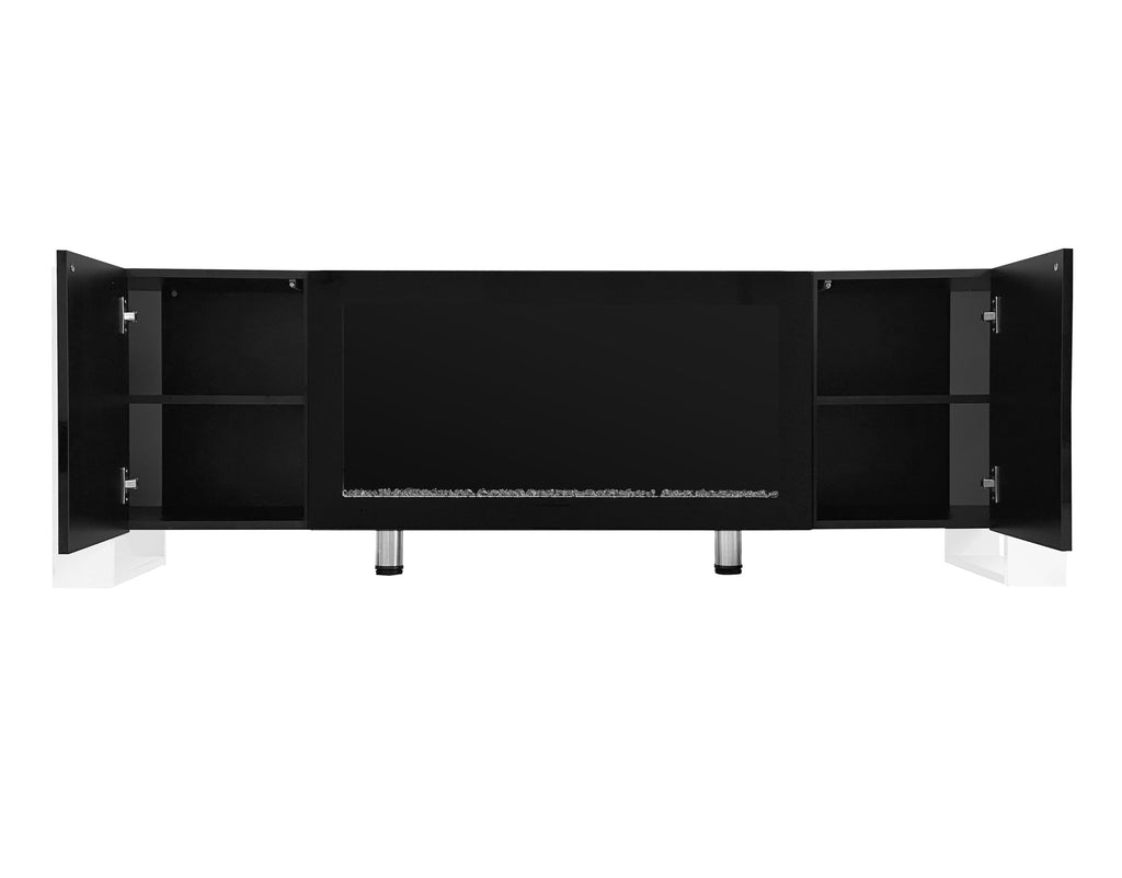 Modern TV Stand With 34.2' Non-Heating Electric Fireplace