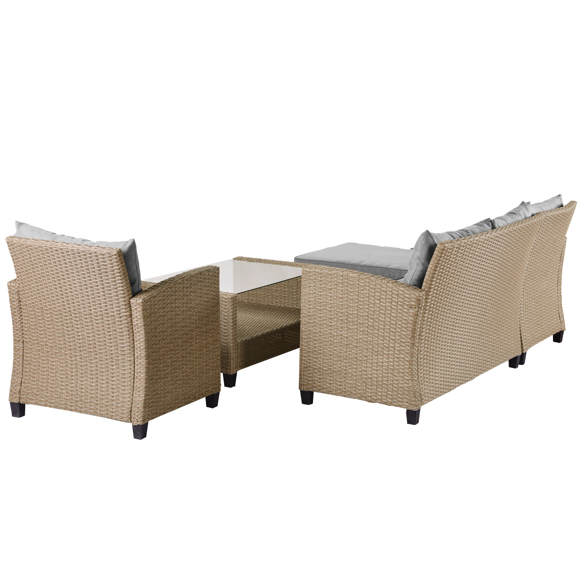 Set of 4 Piece Outdoor, Patio Furniture