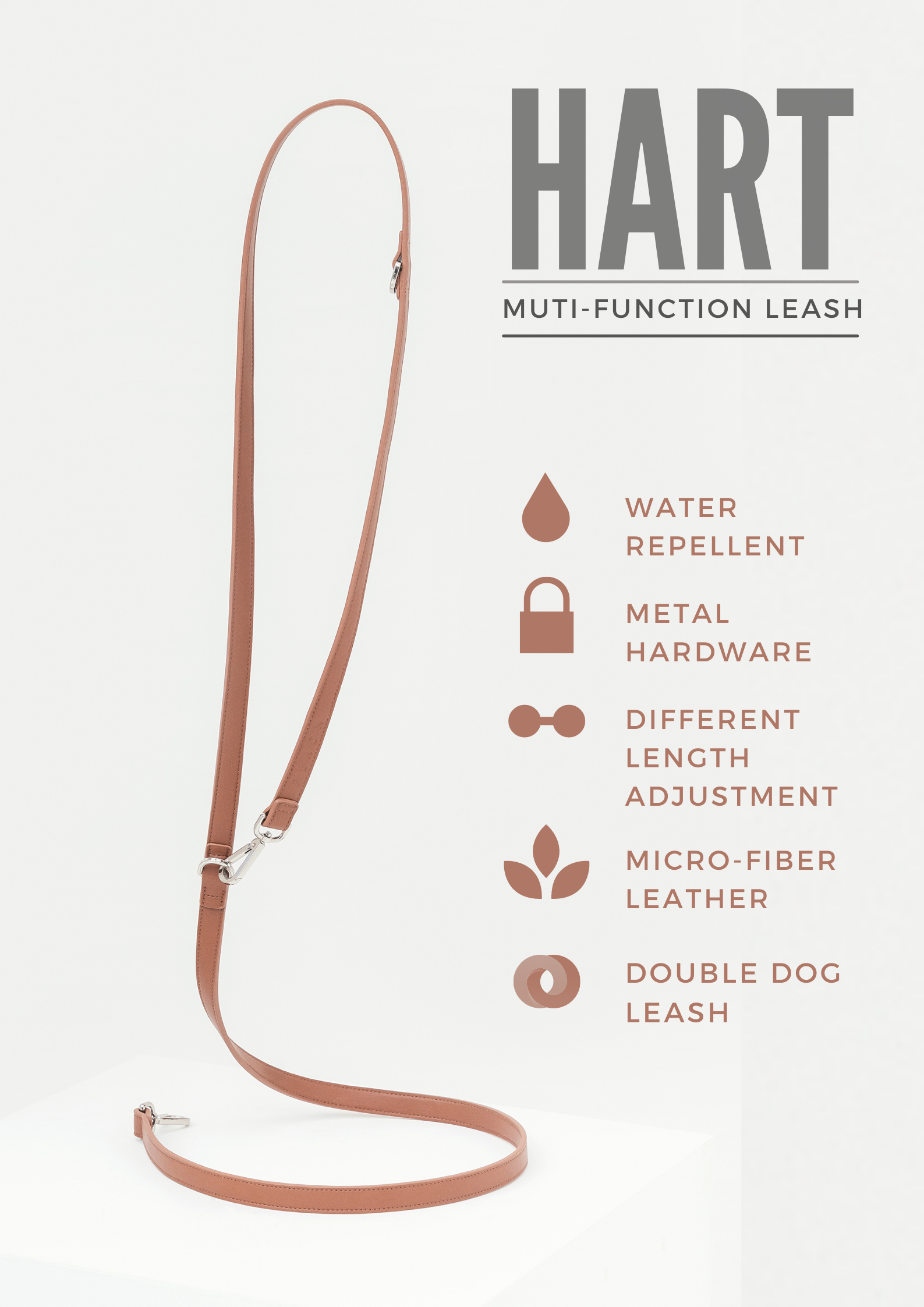 HART MULTI-FUNCTION LEASH - DARK GREEN