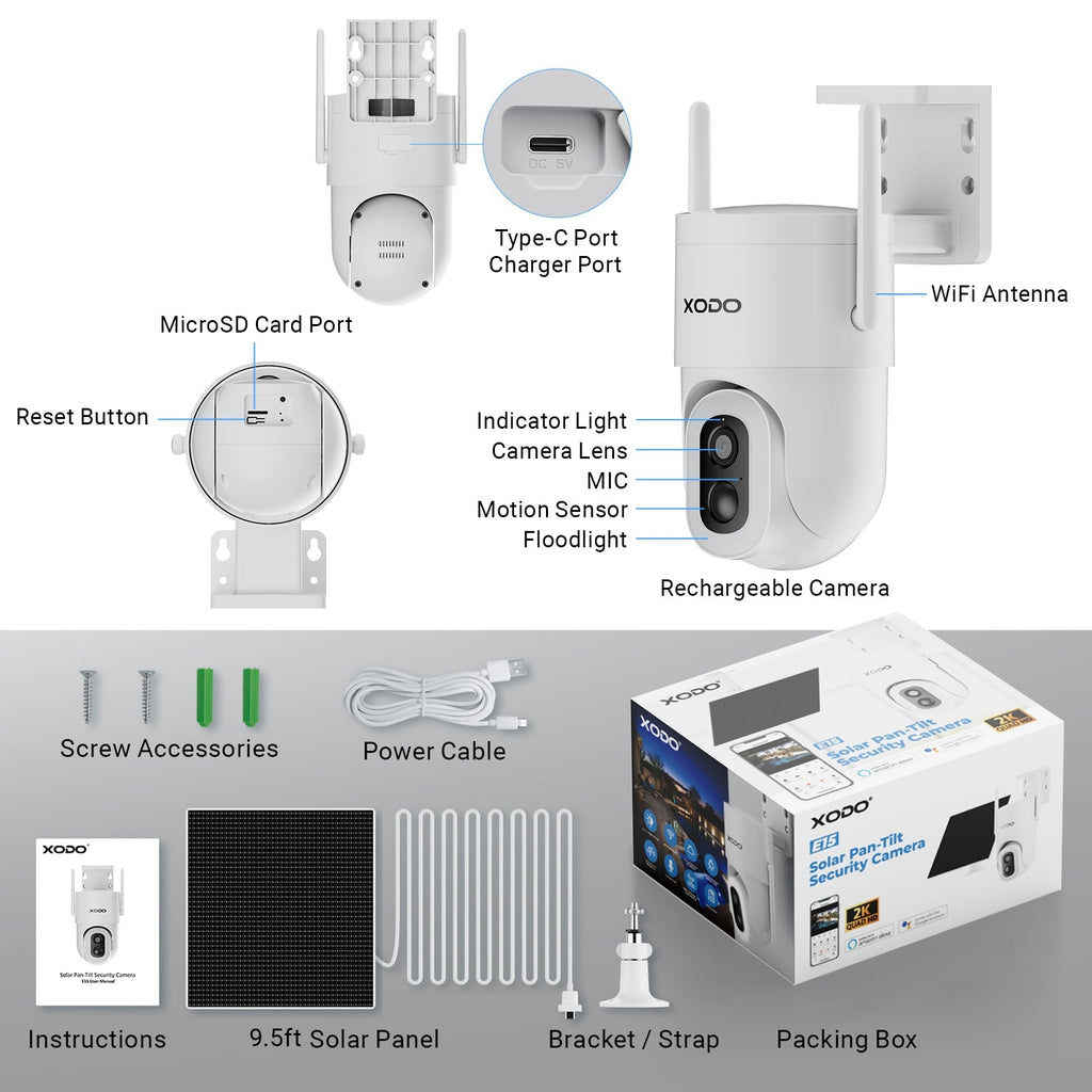 XODO E15 Smart Wi-Fi Security Camera - 1080p HD Indoor Surveillance by Contixo