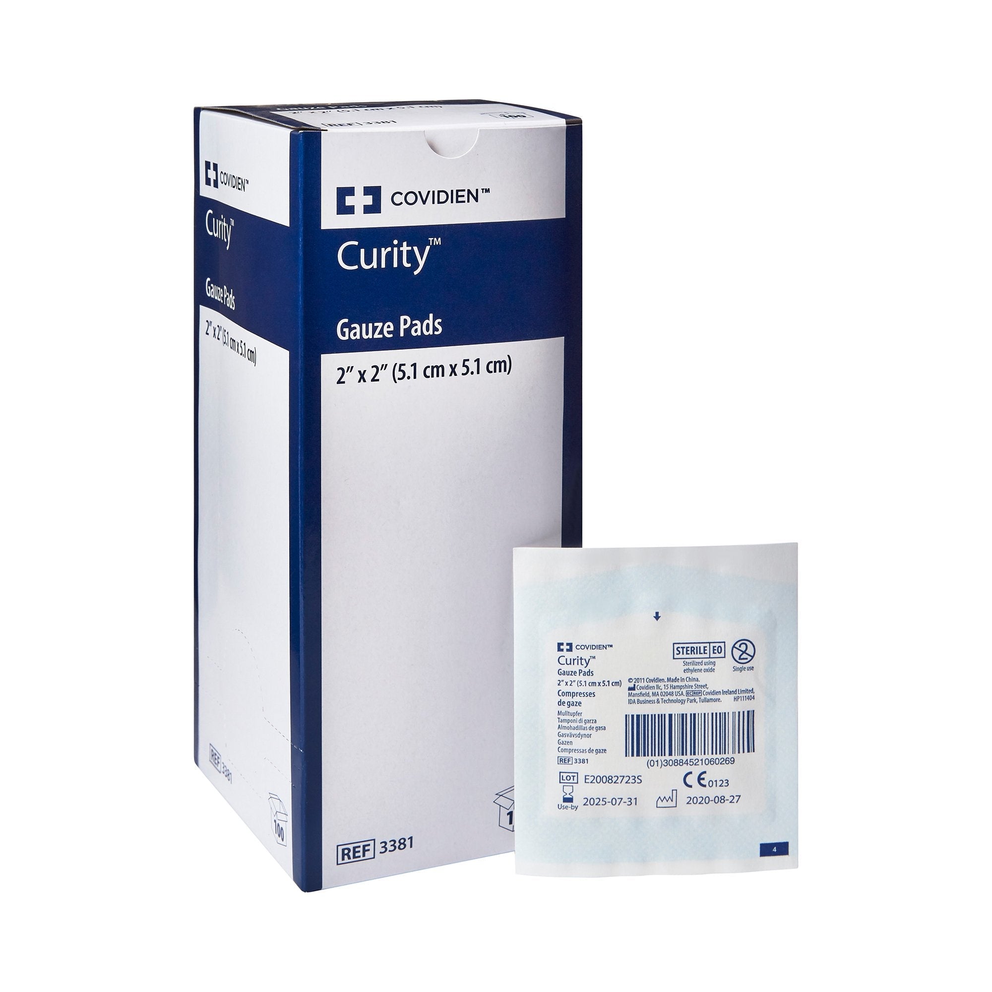 Gauze Sponge Curity 2 X 2 Inch 12-Ply Sterile