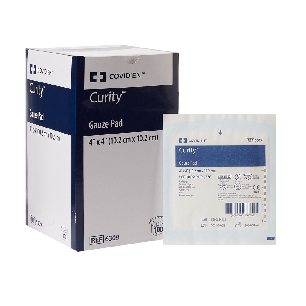 Gauze Sponge Curity 4 X 4 Inch 12-Ply Sterile