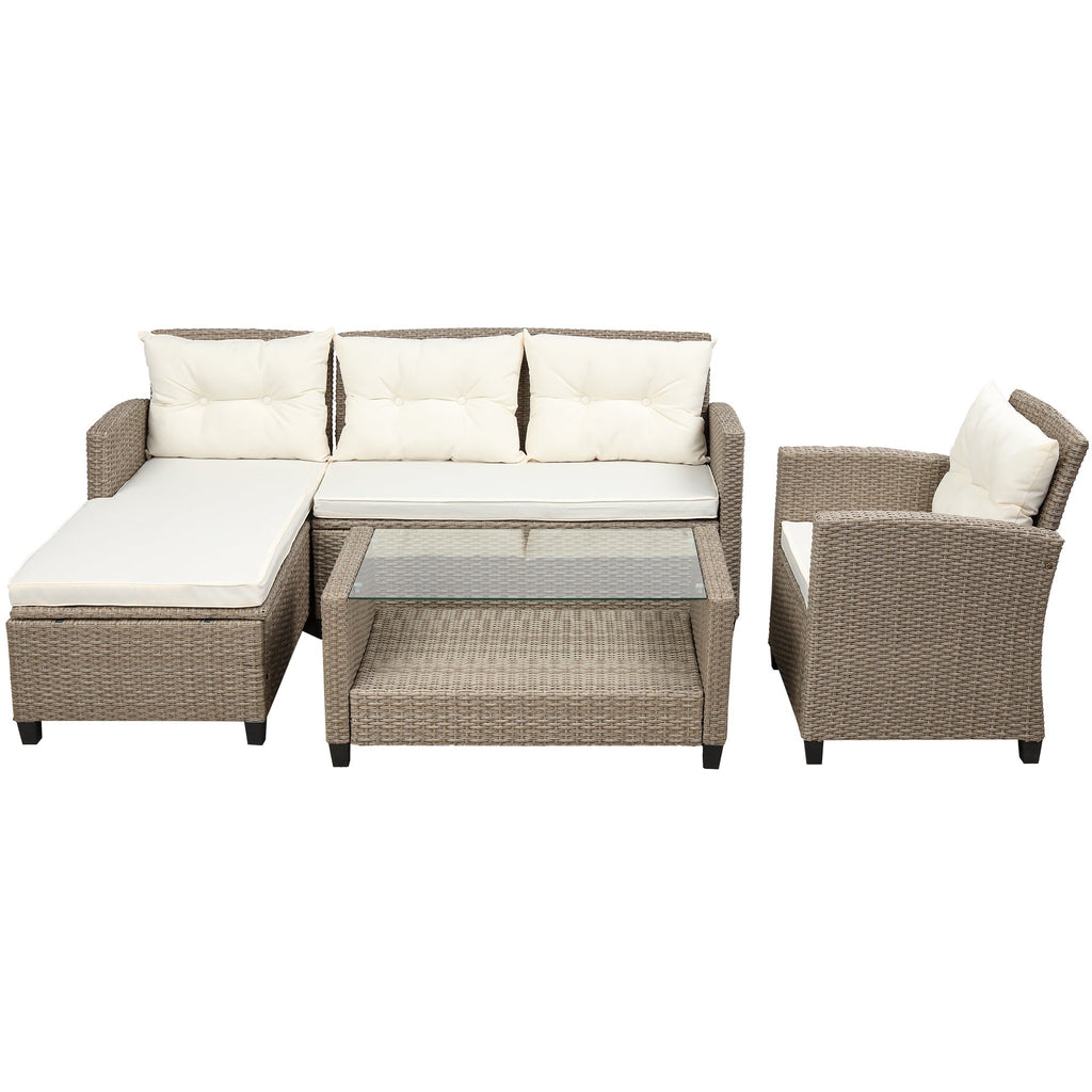 Set of 4 Piece Outdoor, Patio Furniture