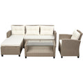 Set of 4 Piece Outdoor, Patio Furniture