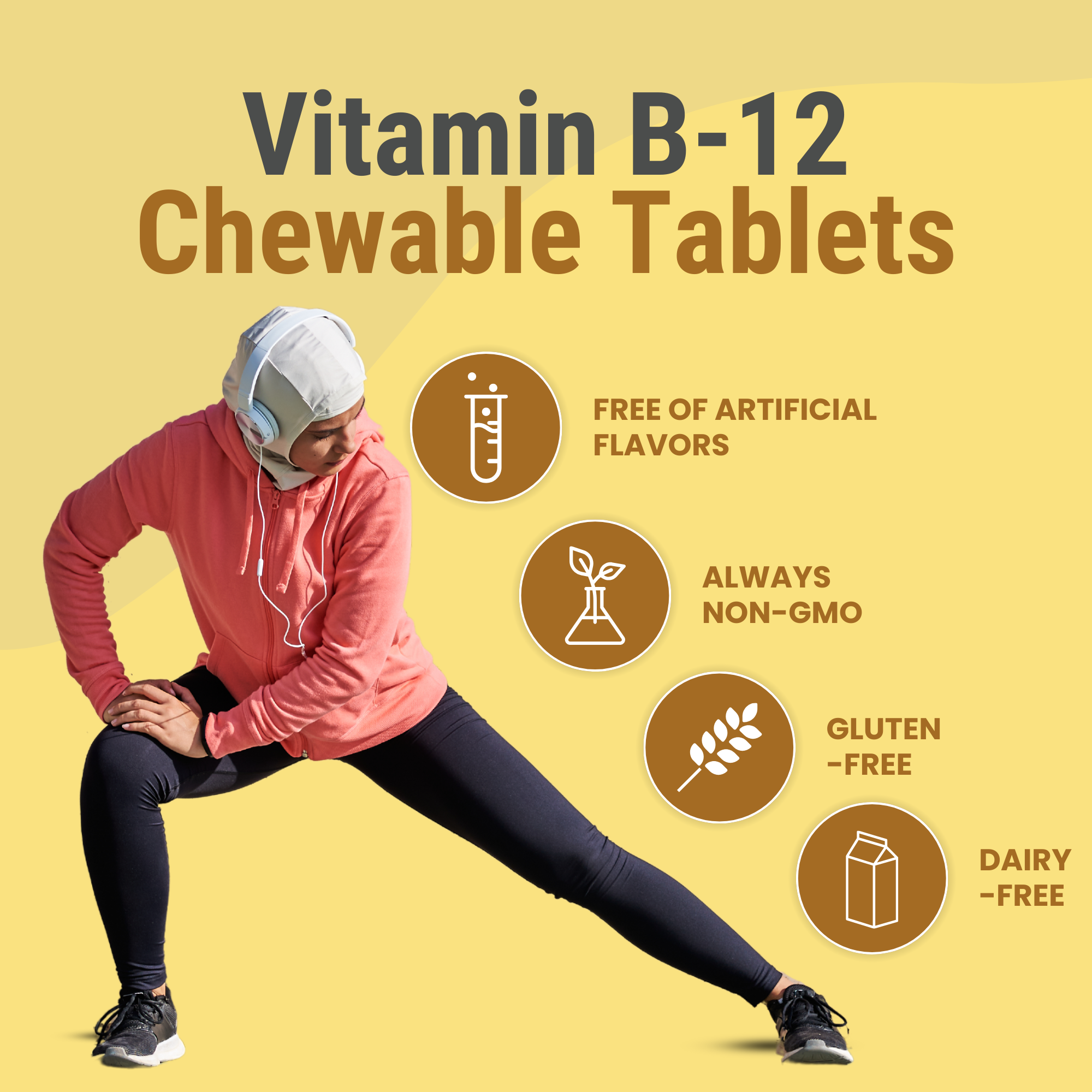 Halal Vitamin B-12 Chewable Tablets