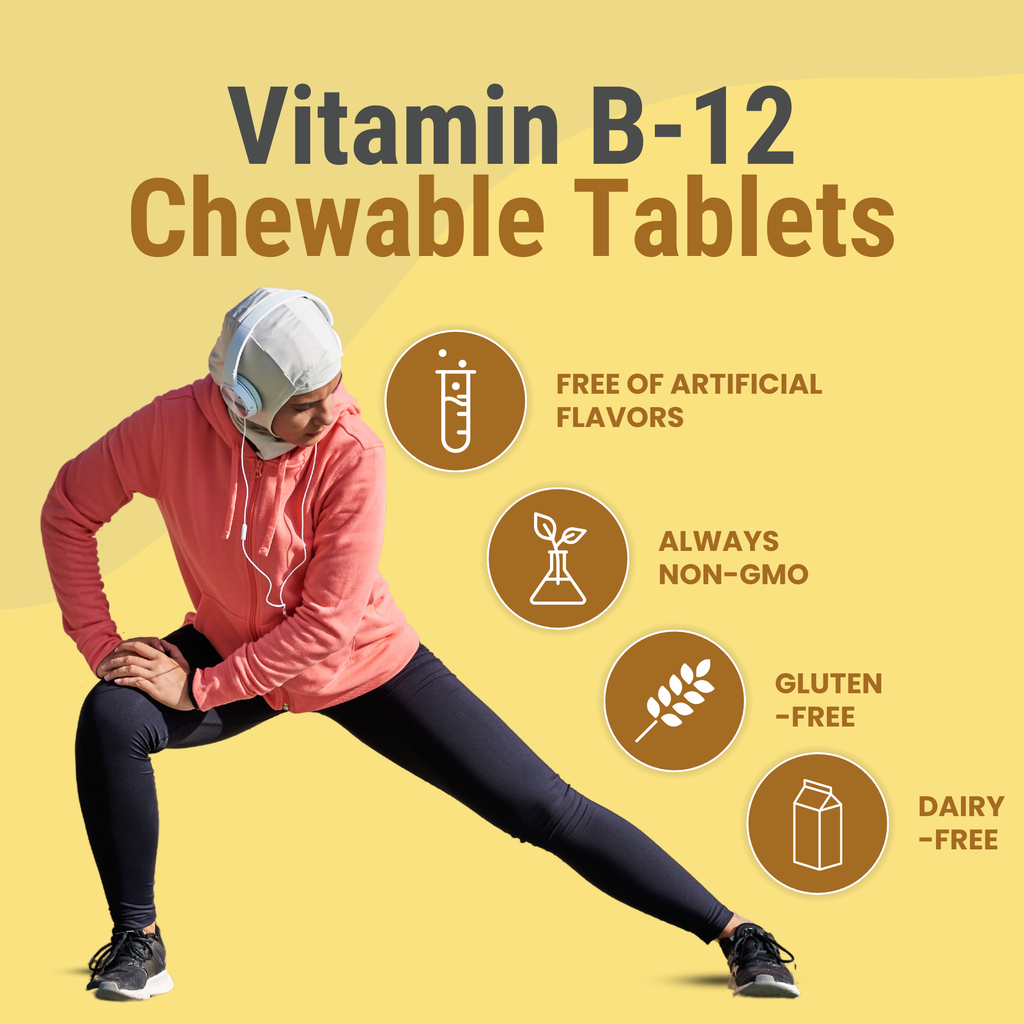 Halal Vitamin B-12 Chewable Tablets (3-Pack)
