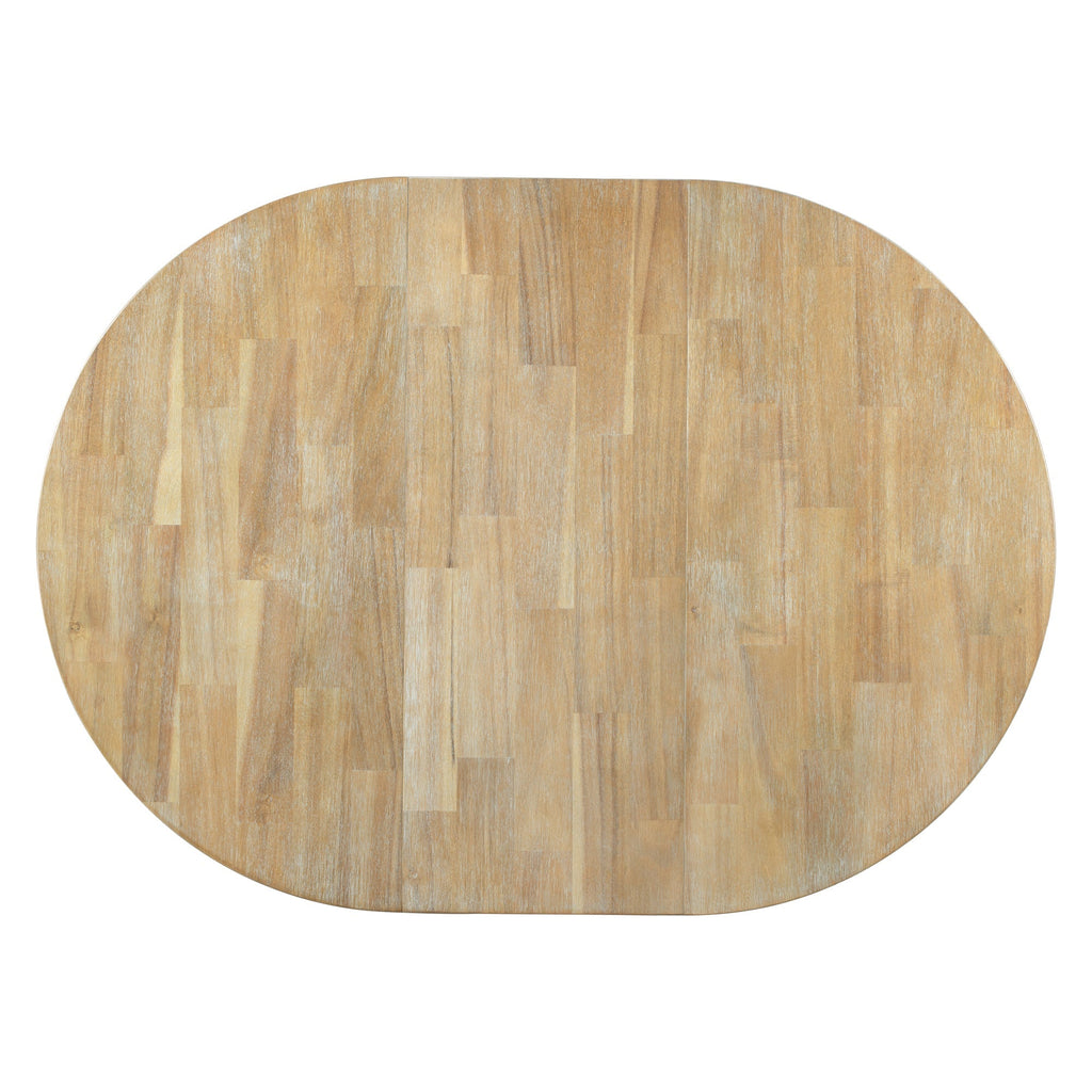 Farmhouse Round Extendable Dining Table