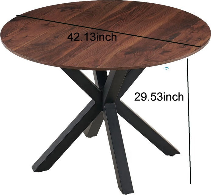 42.1" Mid-Century Dining Table for 4-6 People