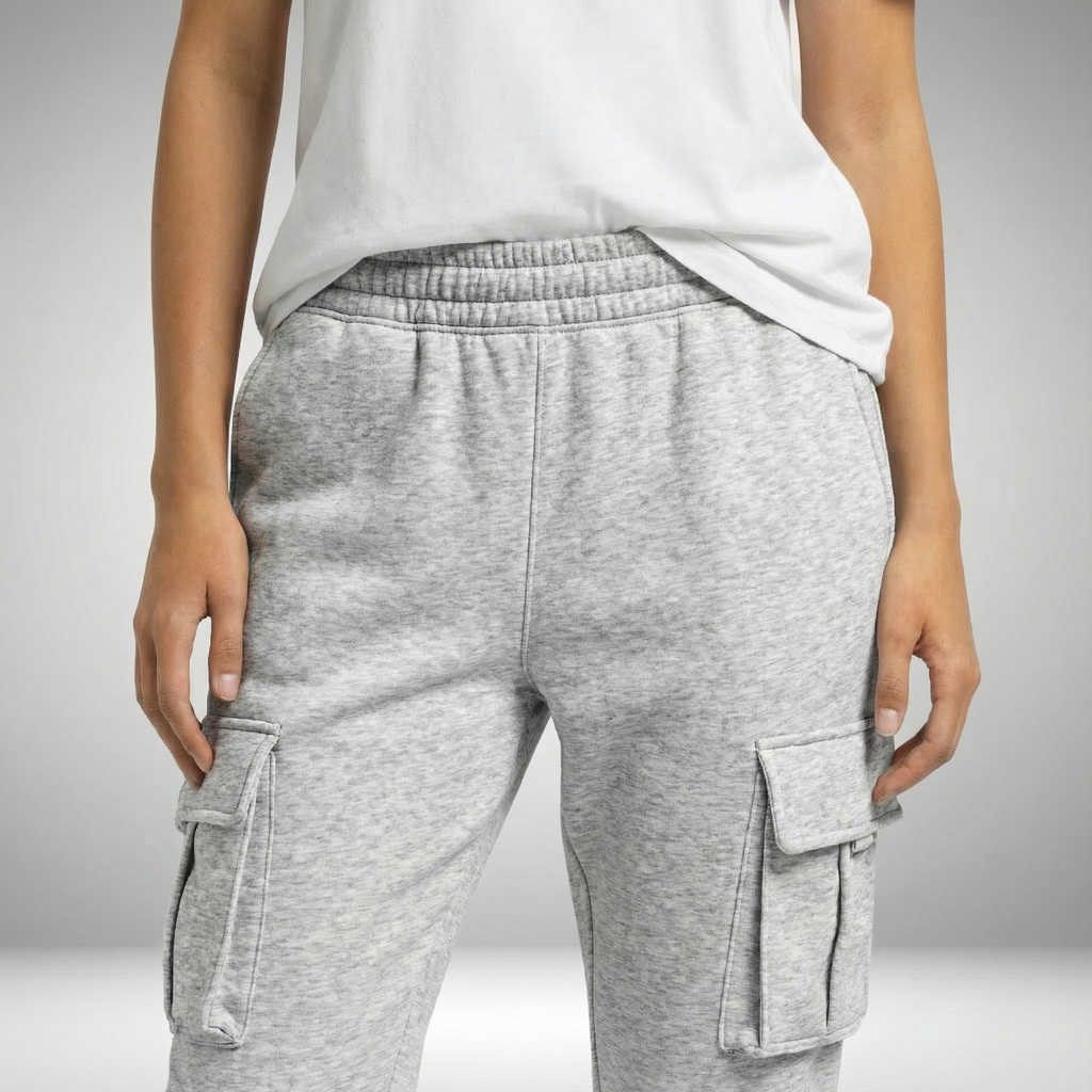 Cargo Straight Fleece Pants Clesmon