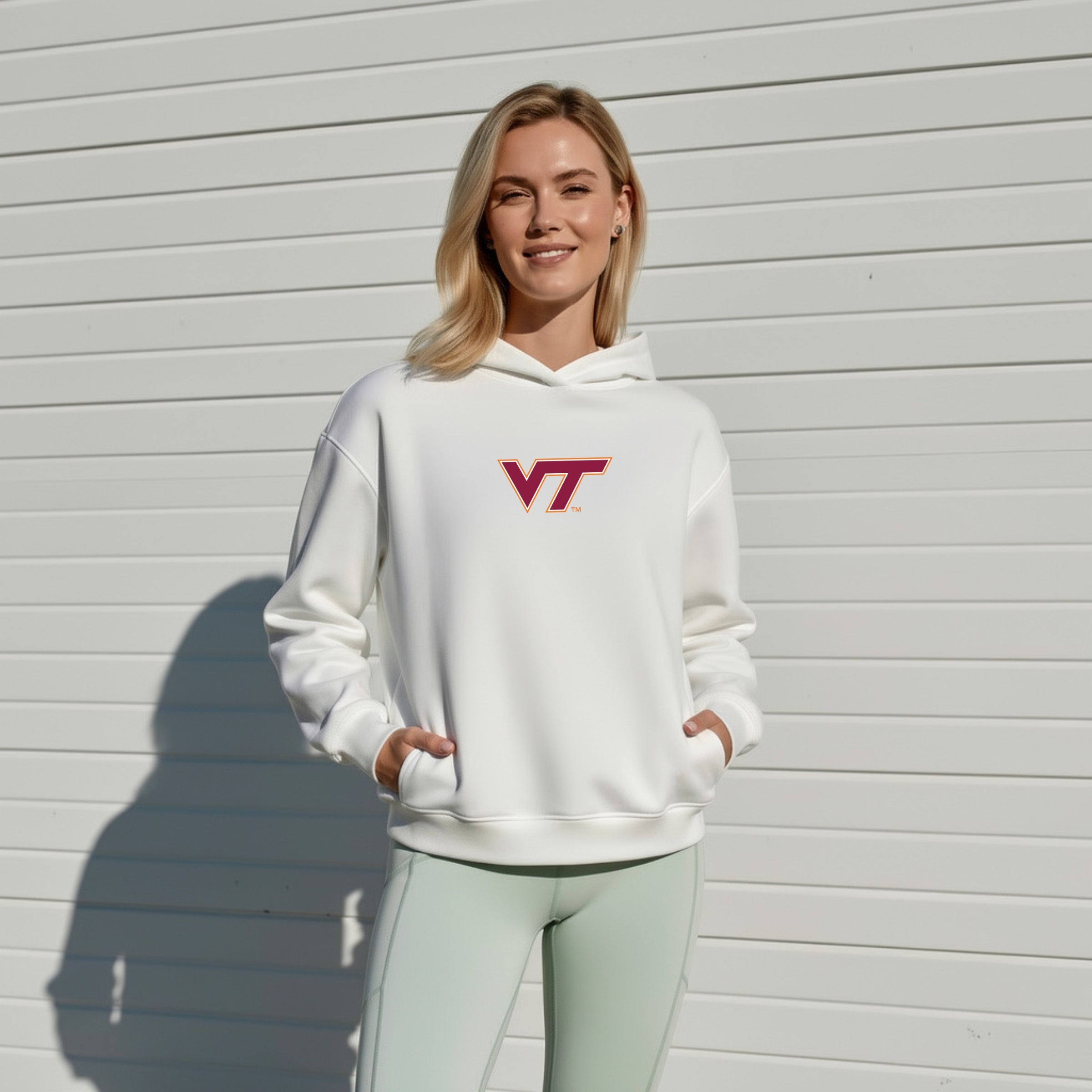 Side Zipper Hoodie Virginia Tech