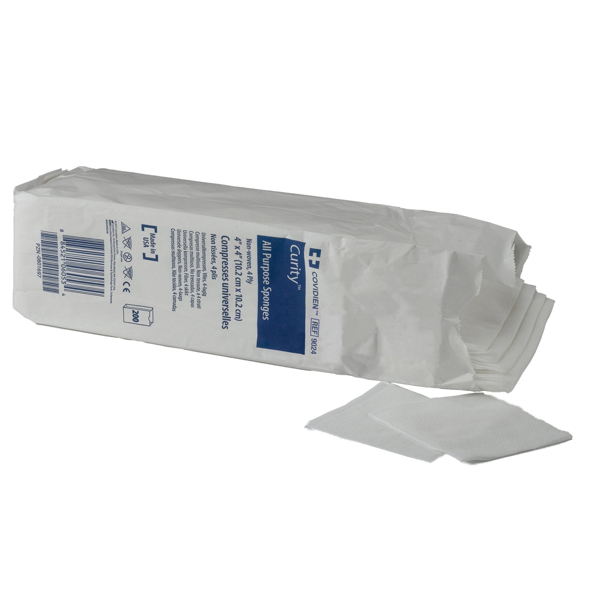 Nonwoven Sponge Curity 2 X 2 Inch 3-Ply NonSterile