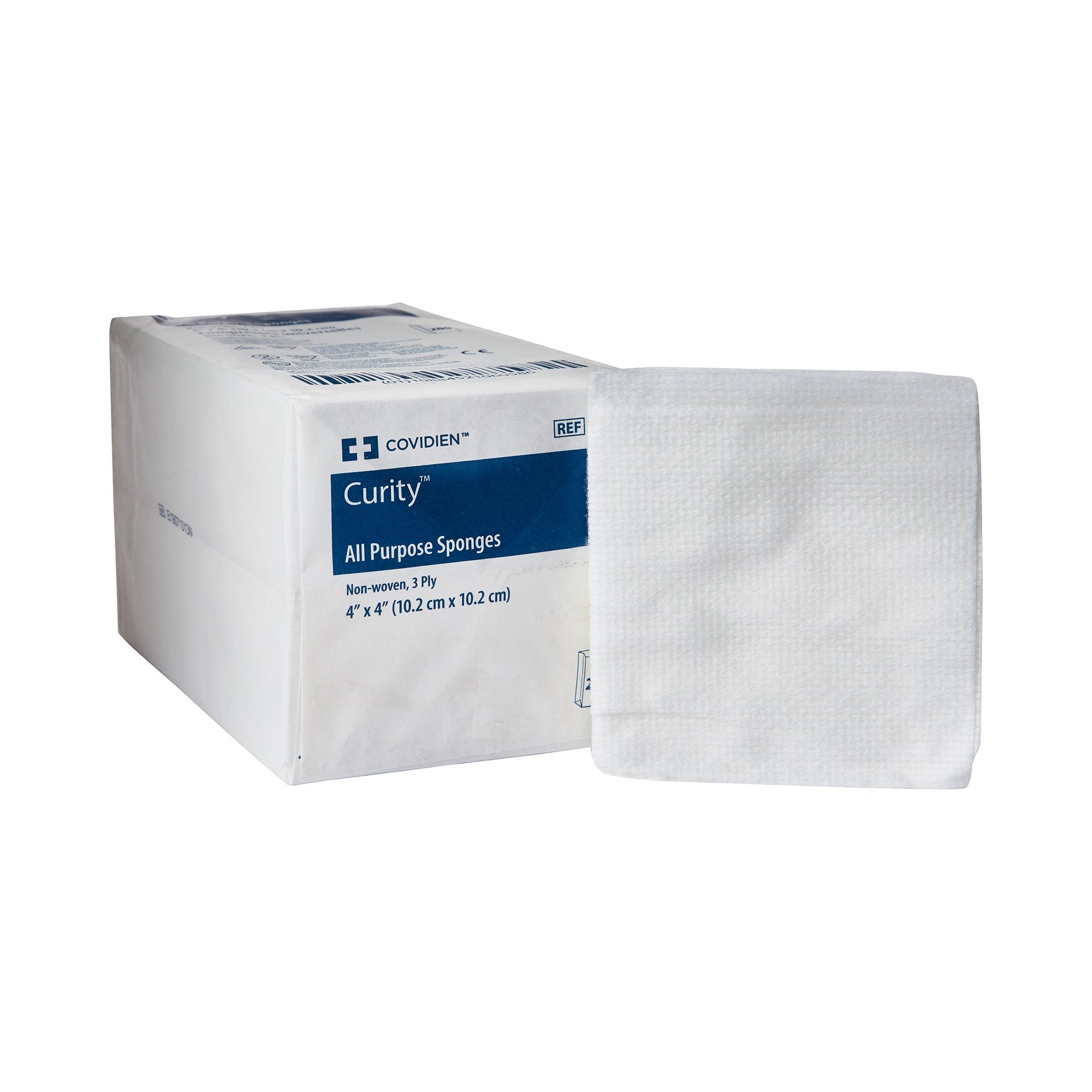 Nonwoven Sponge Curity 4 X 4 Inch 3-Ply NonSterile