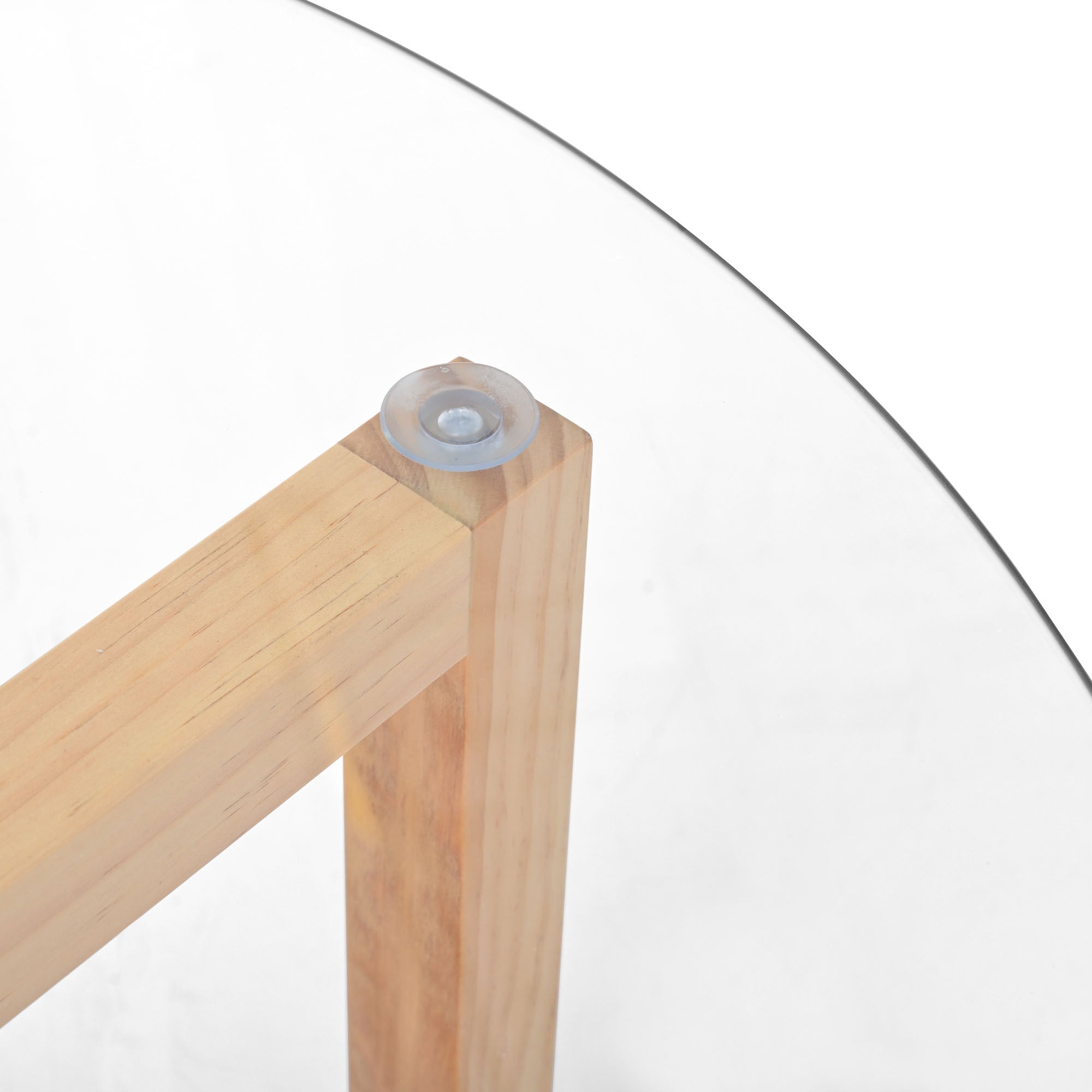 Round Glass Modern Coffee Table