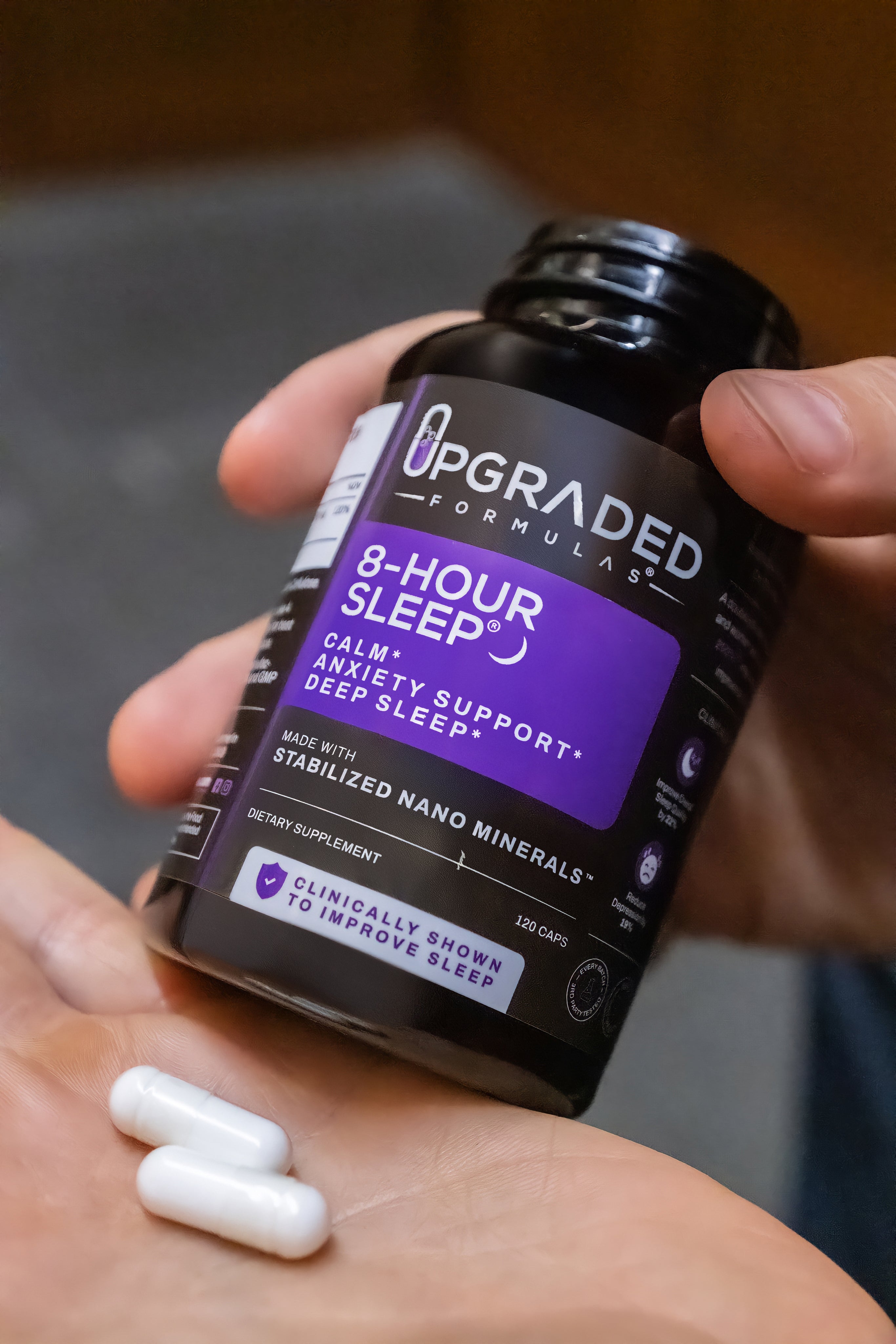 Upgraded 8-Hour Sleep: Clinically Shown To Improve Sleep (32 ct capsules) - Upgraded Formulas®