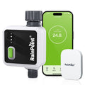 RAINPOINT Wireless Smart Water Timer for Garden Hose with Hub, Outdoor Sprinkler Irrigation, Rain Delay, APP Remote Control, WiFi Valve for Faucet Automatic Schedules Lawn,Backyard,Pool by BALDR Electronic