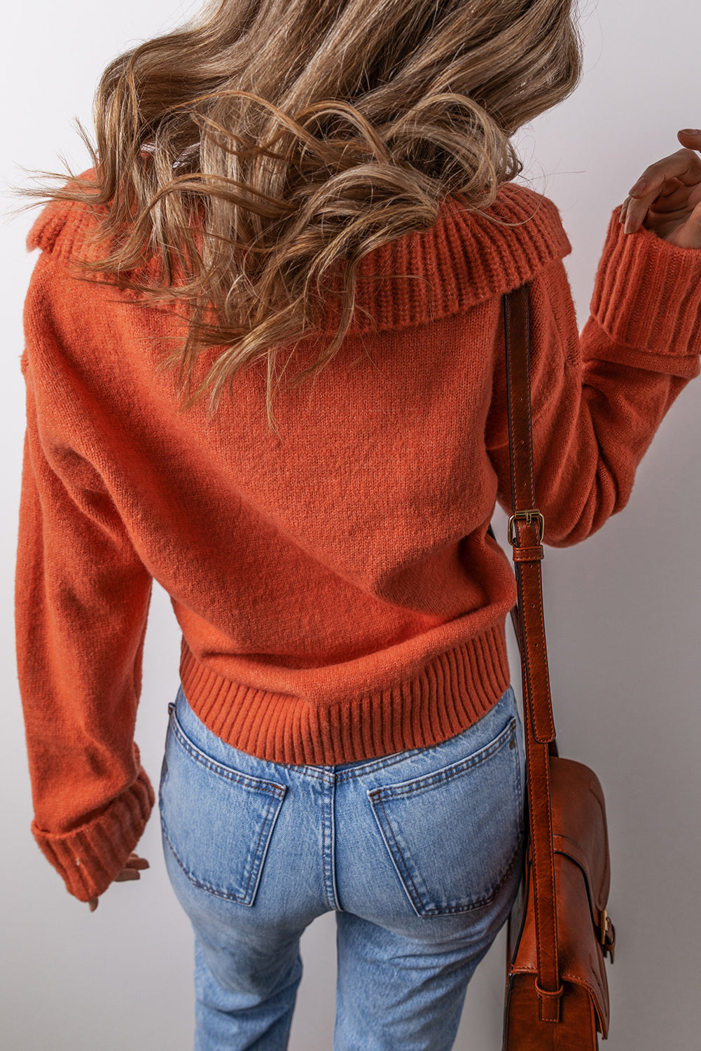 Avery Edge Sexy Elegant Sweater - Threaded Pear