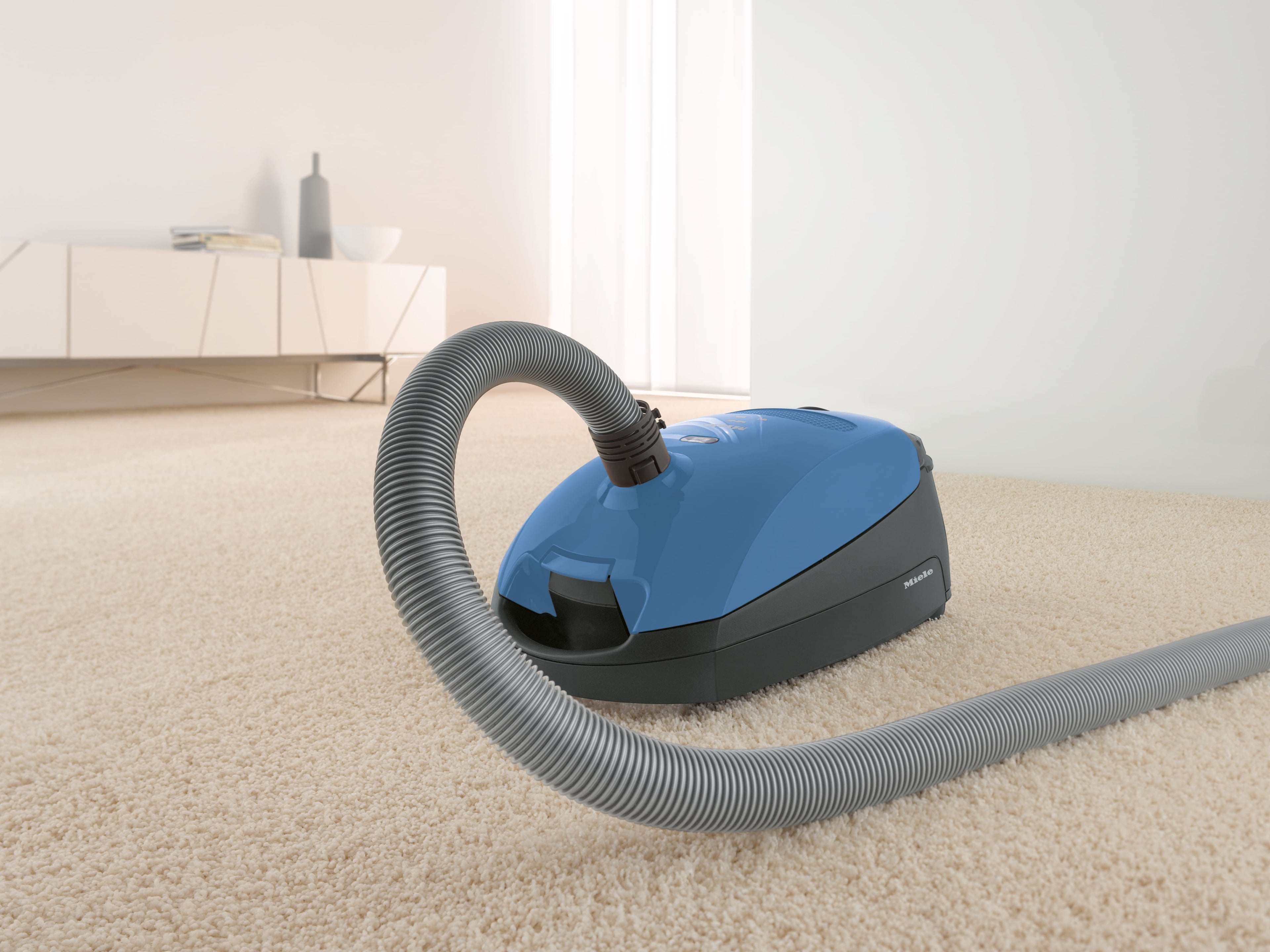 Miele Classic C1 Turbo Team PowerLine Vacuum Canister SBAN0 in Tech blue