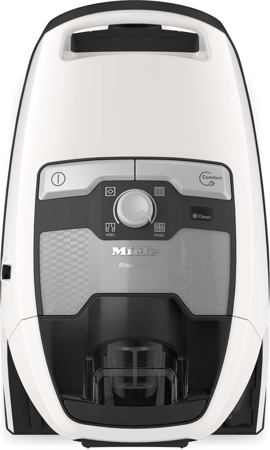 Miele Blizzard CX1 Cat & Dog PowerLine Vacuum Canister in Lotus white