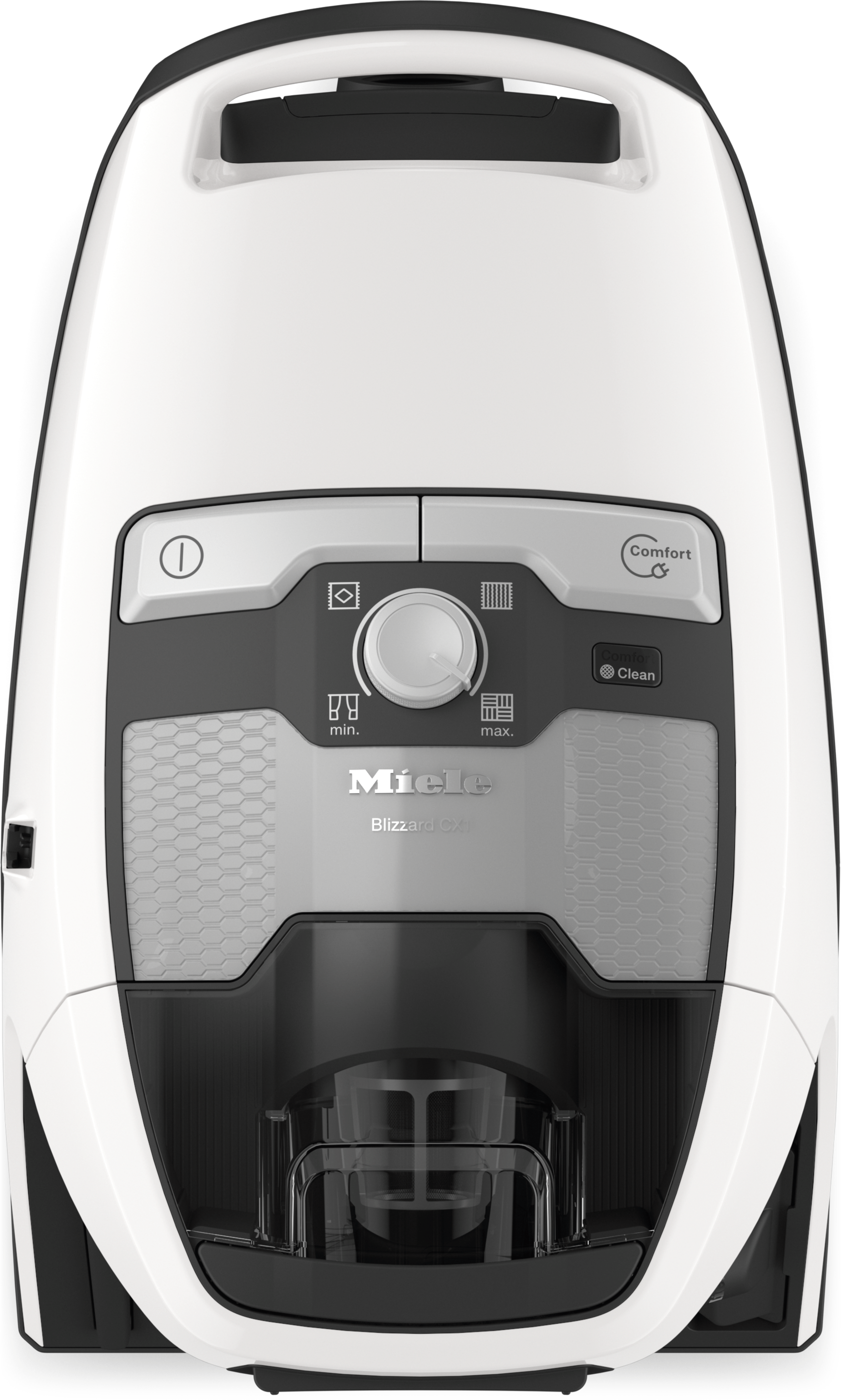 Miele Blizzard CX1 Cat & Dog PowerLine Vacuum Canister in Lotus white