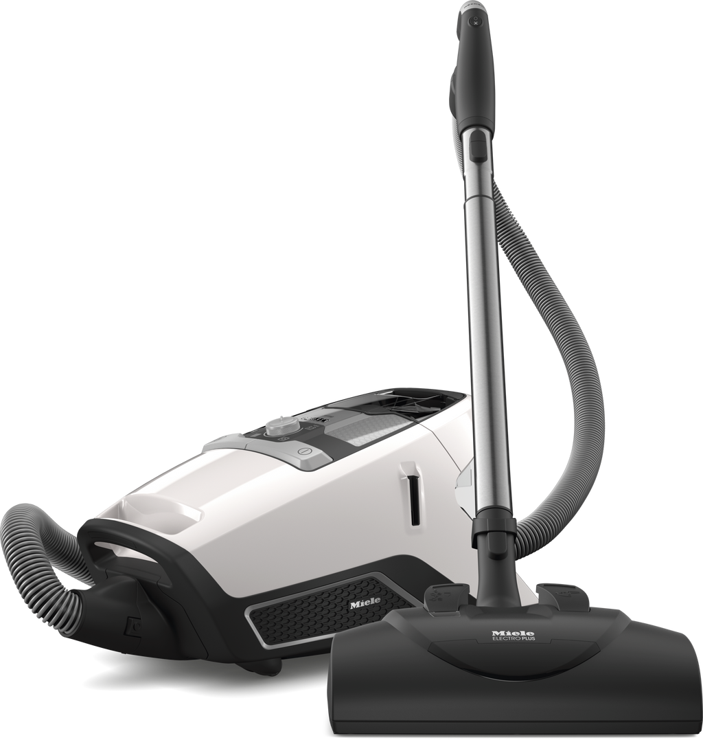 Miele Blizzard CX1 Cat & Dog PowerLine Vacuum Canister in Lotus white