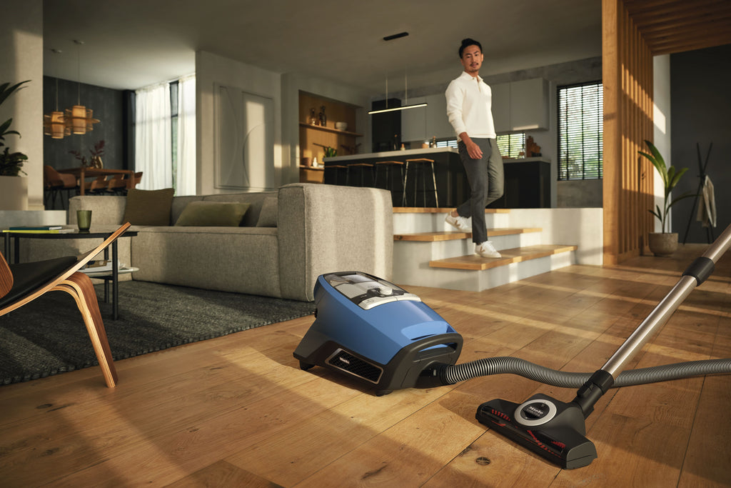 Miele Blizzard CX1 TurboTeam PowerLine Tech blue Vacuum Canister in Tech Blue