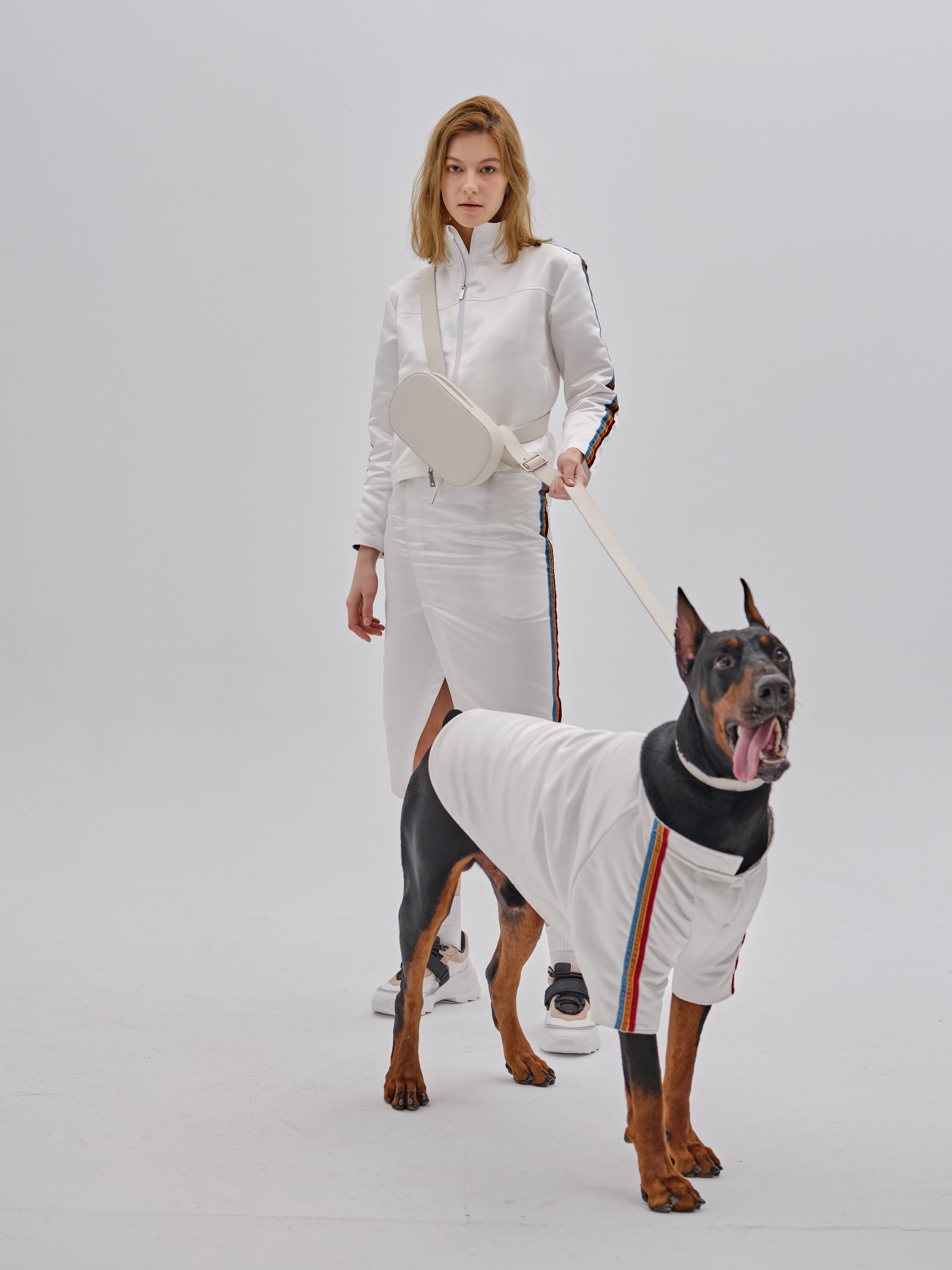 PET VELVET STRIPED JACKET