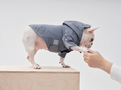 Tribeca Adjustable Velcro Raincoat - Light Blue
