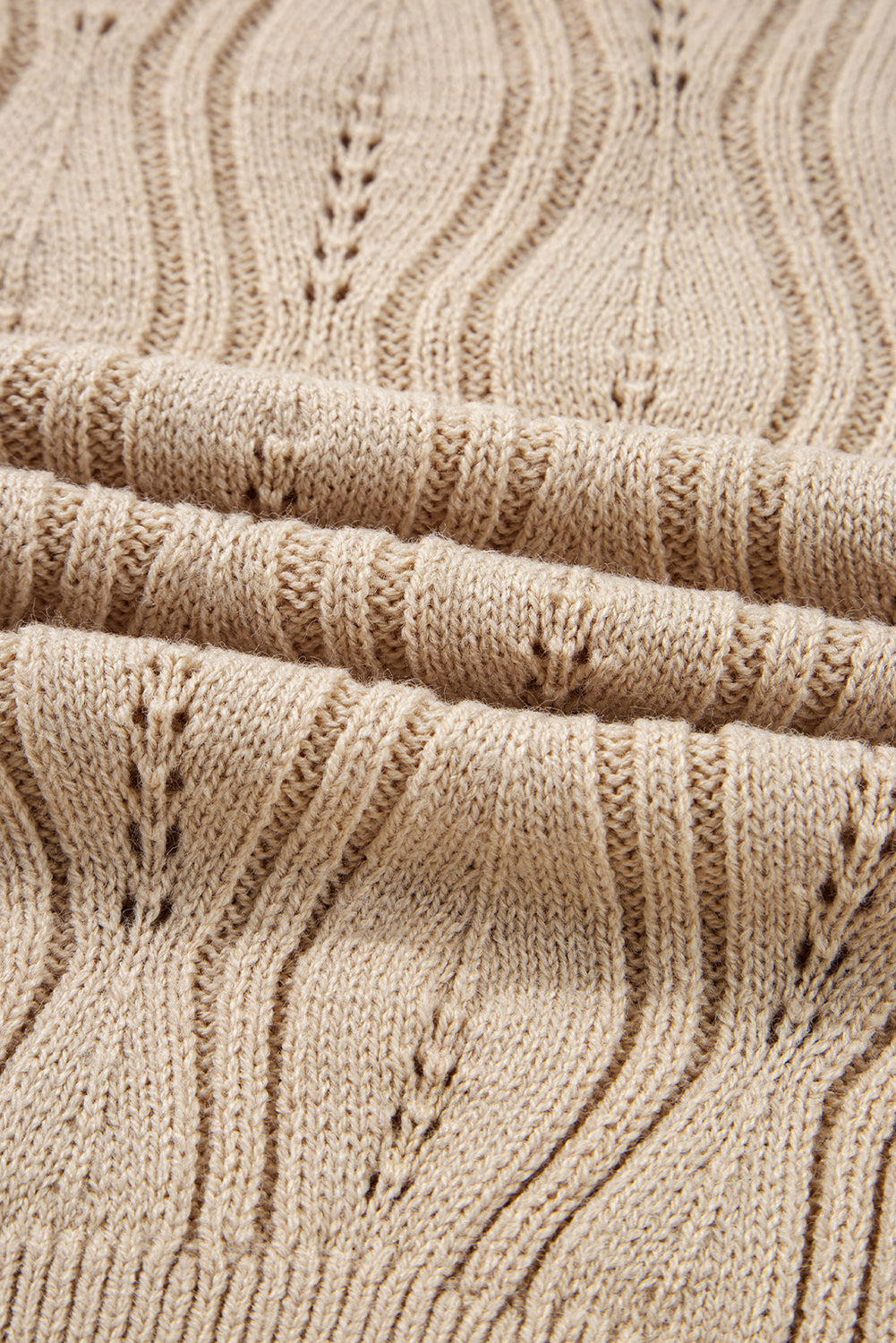 Abigail Lace Patchwork Sleeve Sweater - Threaded Pear