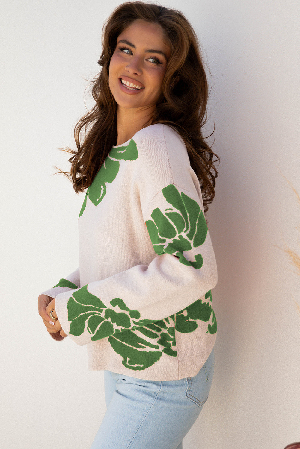 Beth Wide Sleeve Baggy Sweater by Threaded Pear