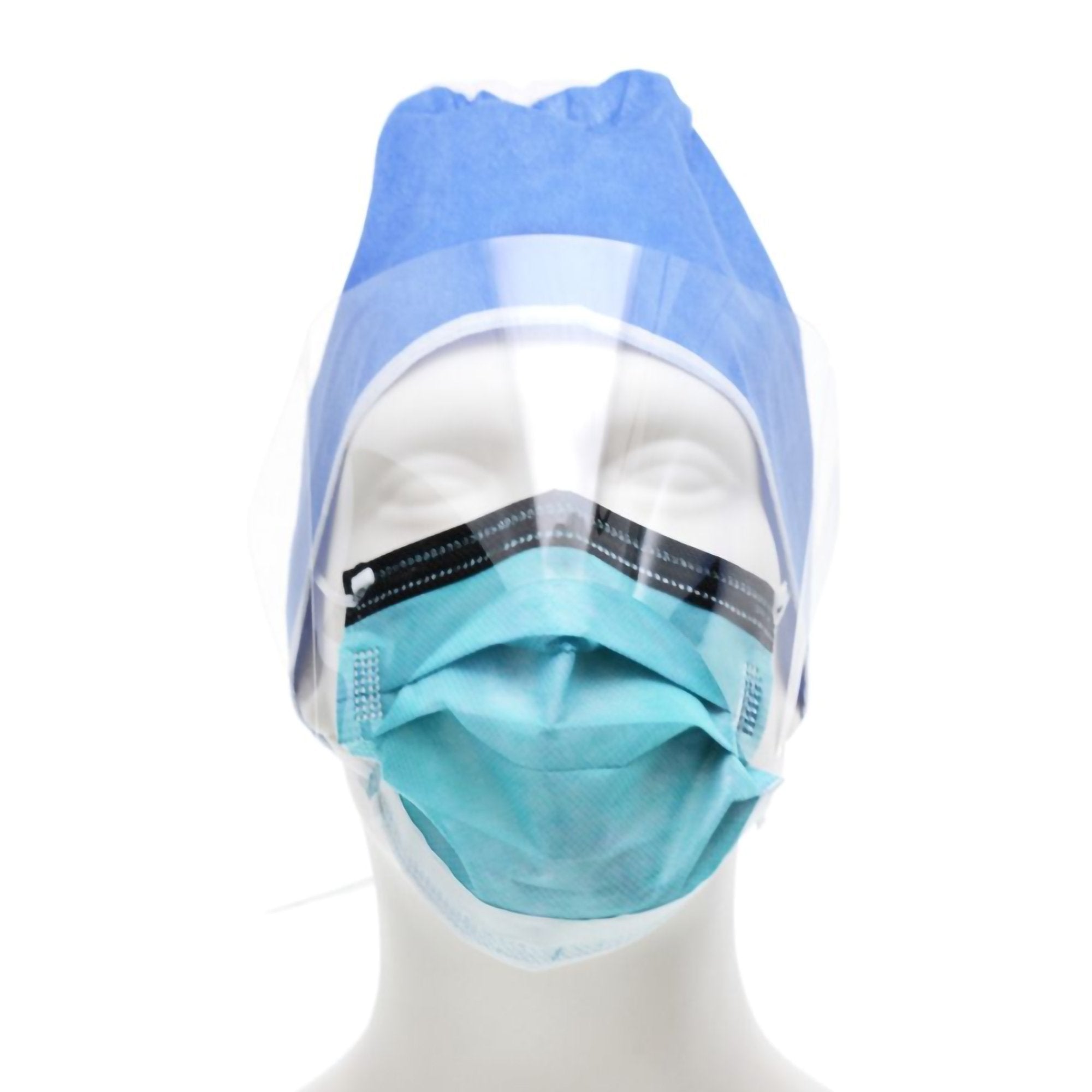 Procedure Mask with Eye Shield Cardinal Health Anti-fog Foam ASTM Level 3