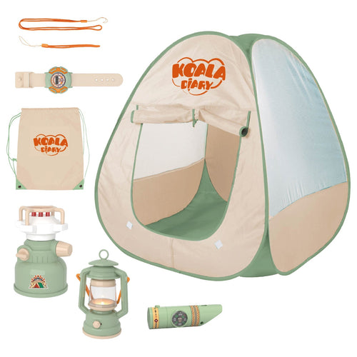 Contixo Kids Camping Set - Pretend Play Tent with Toy Campfire & Lantern by Contixo