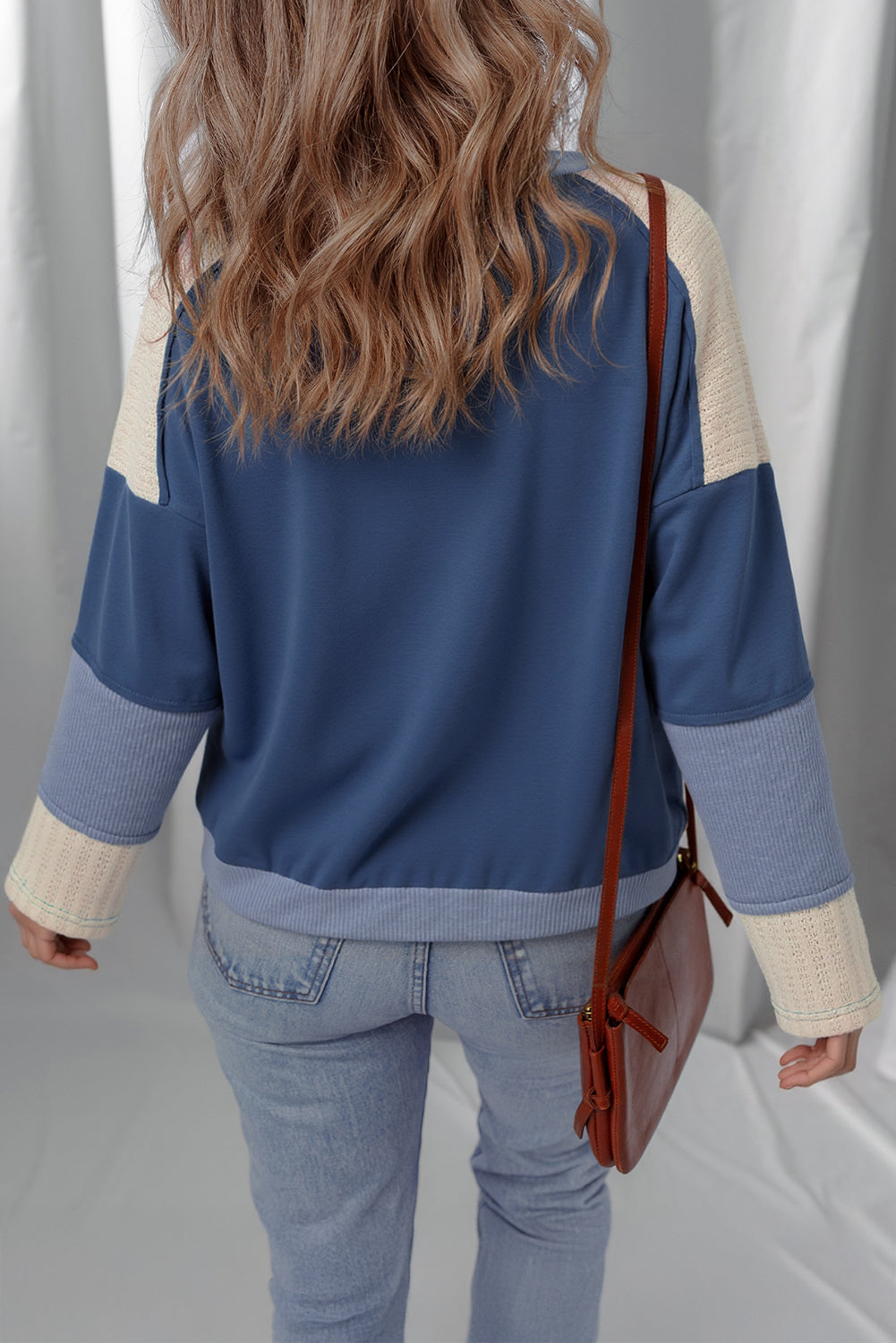 Natalie Knitted Star Patchwork Oversize Top - Threaded Pear