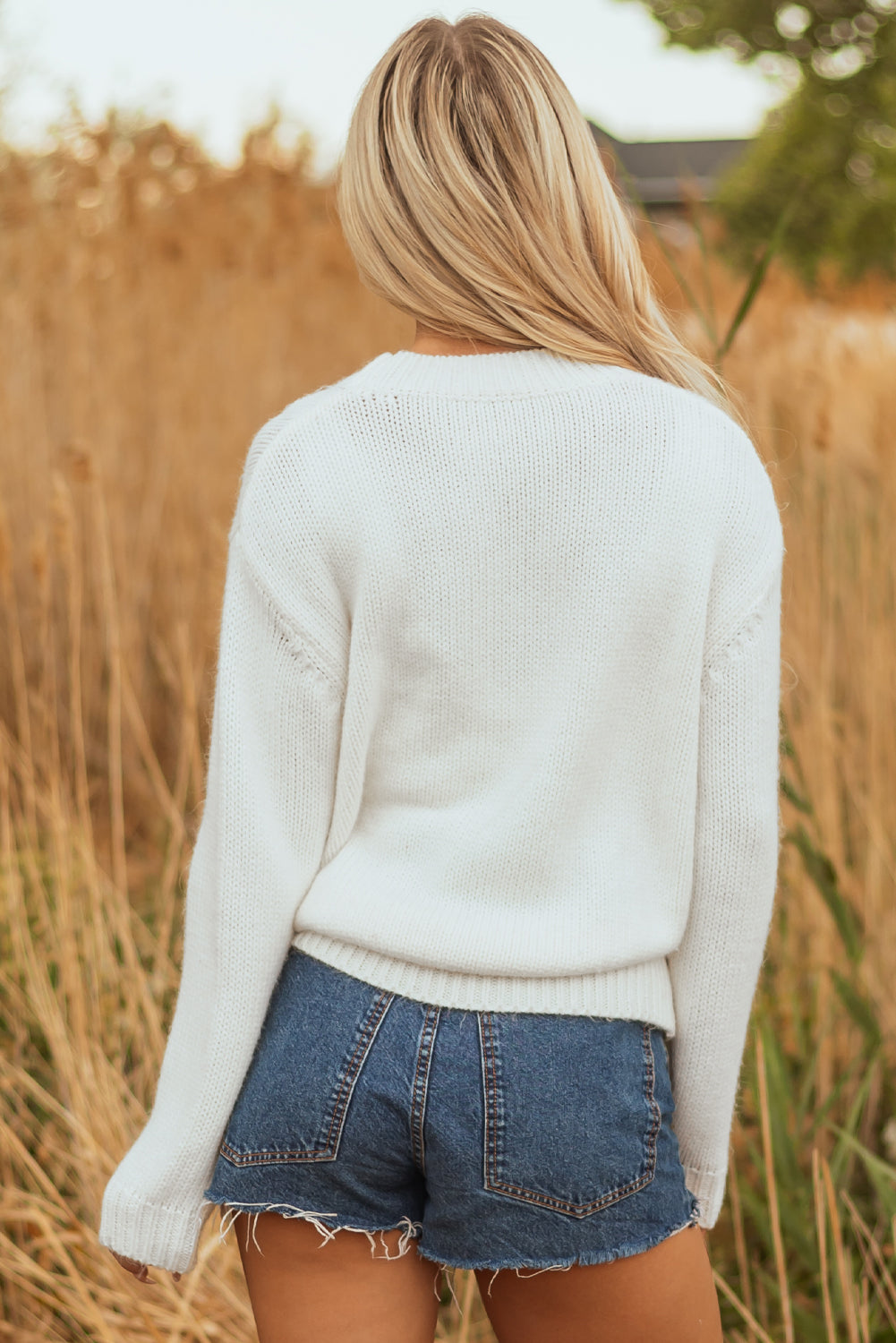 Amanda Embroidered Bow Boots Sweater - Threaded Pear