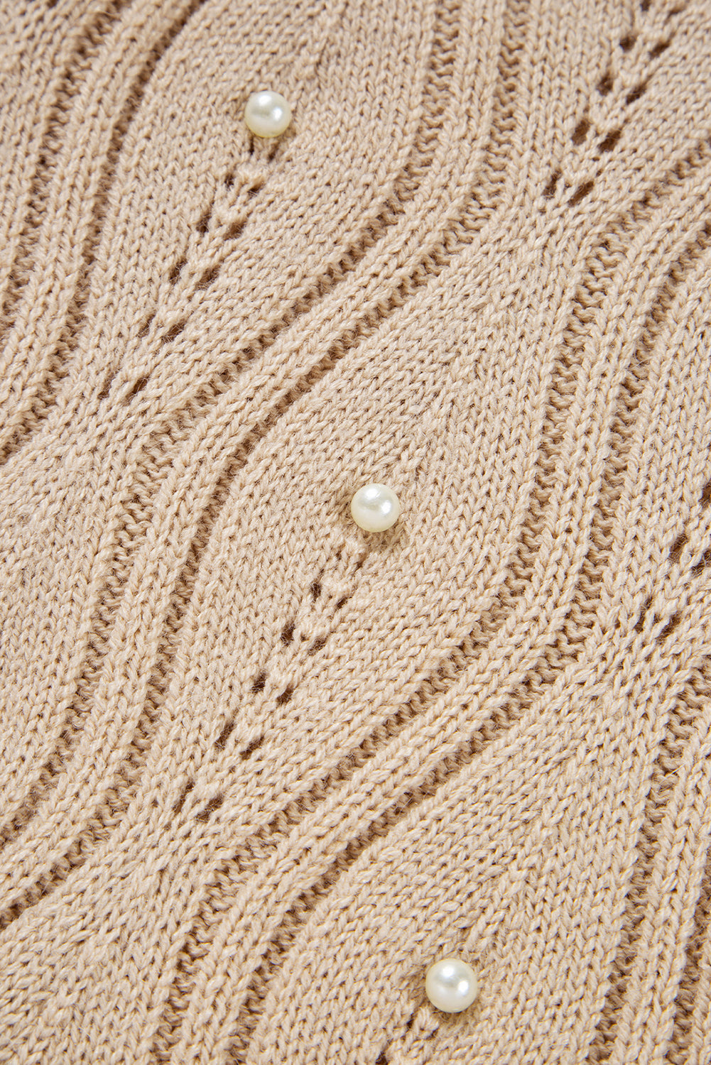 Abigail Lace Patchwork Sleeve Sweater - Threaded Pear