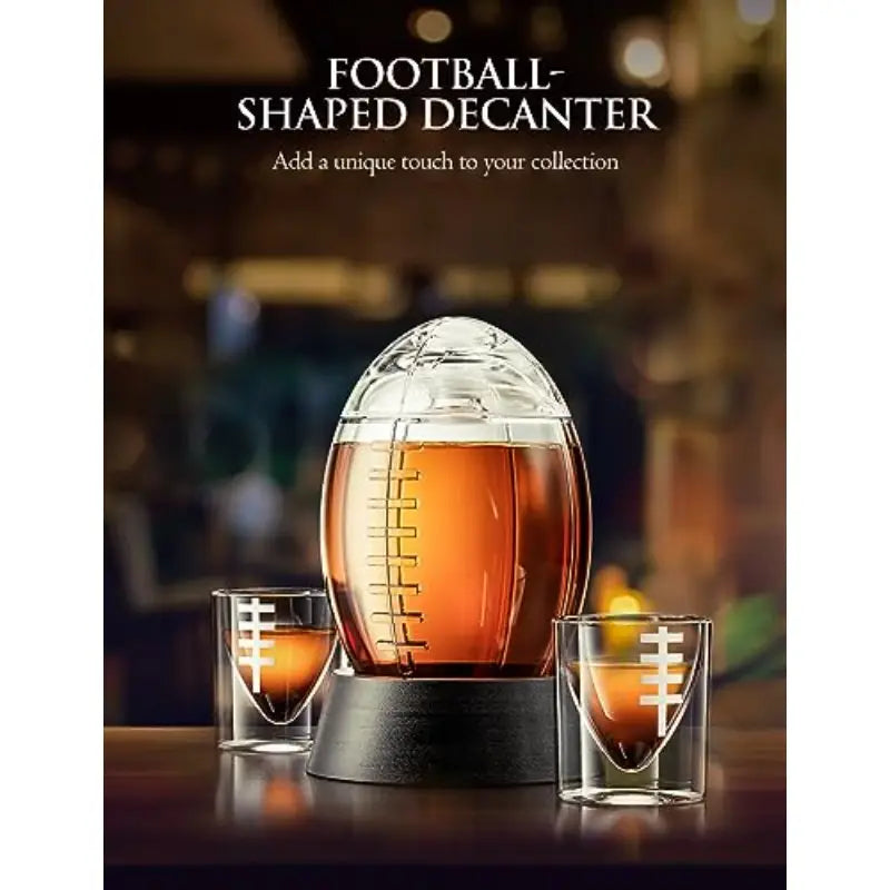 Football Whiskey Decanter Set