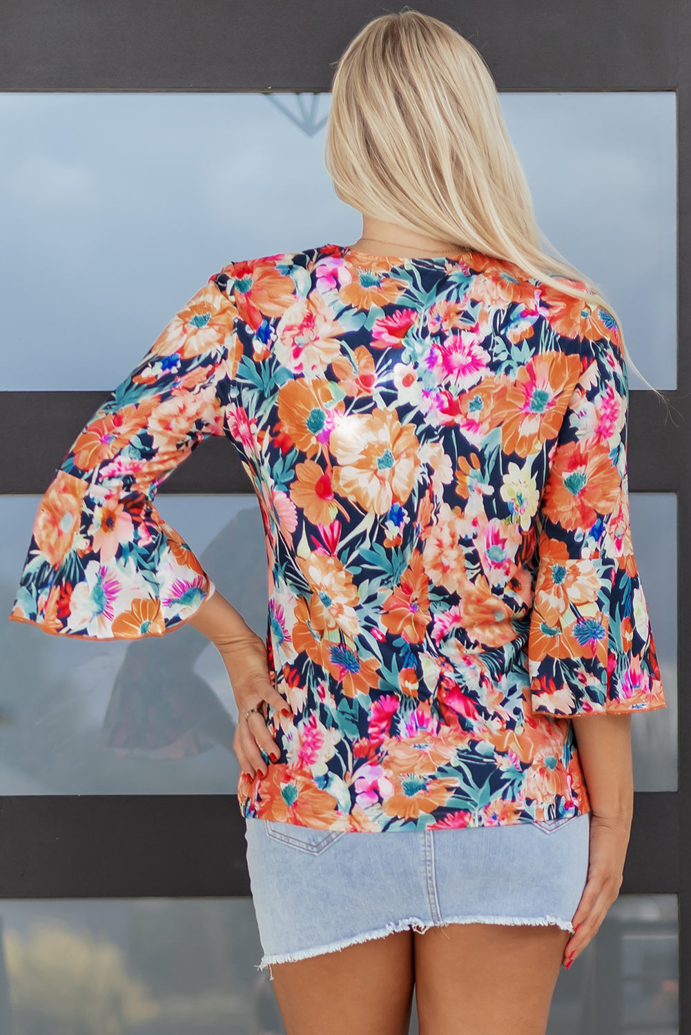 Verakina Flare Sleeve Tied Blouse by Threaded Pear