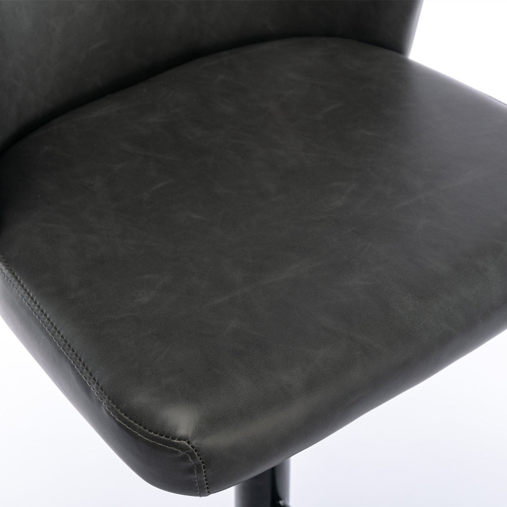 Set of 2 Modern PU Upholstered Swivel Barstools
