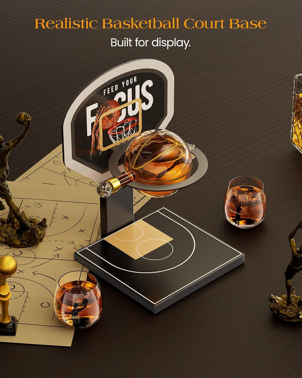 Basketball Whiskey Decanter Set