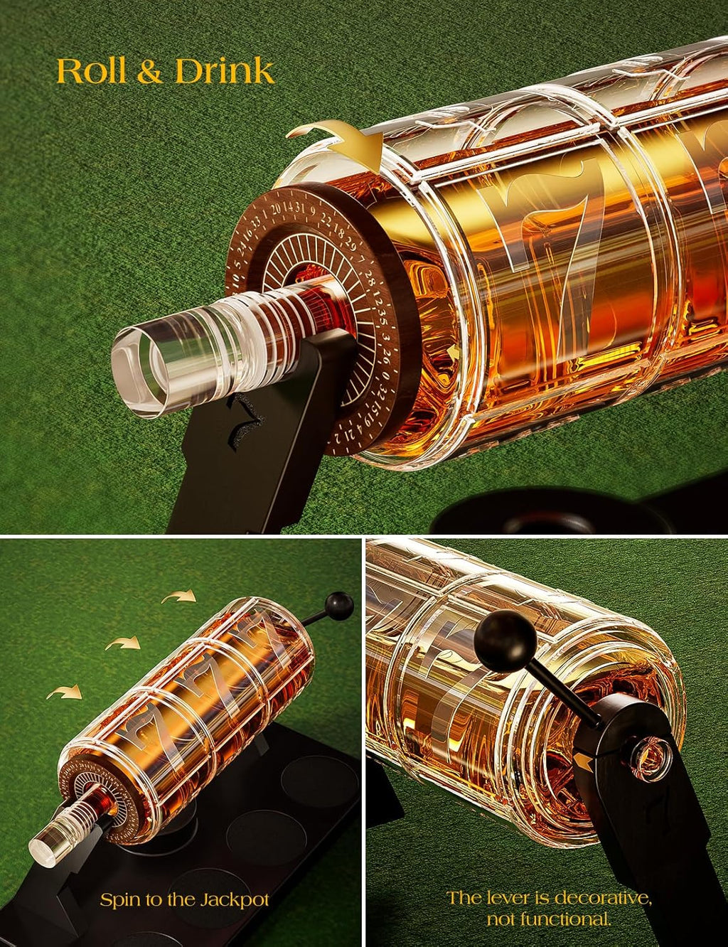 Slot Machine Whiskey Decanter Set