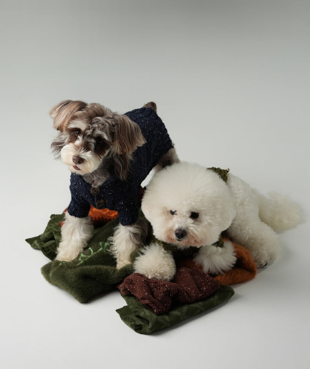 GLACIER PET SWEATER - NAVY
