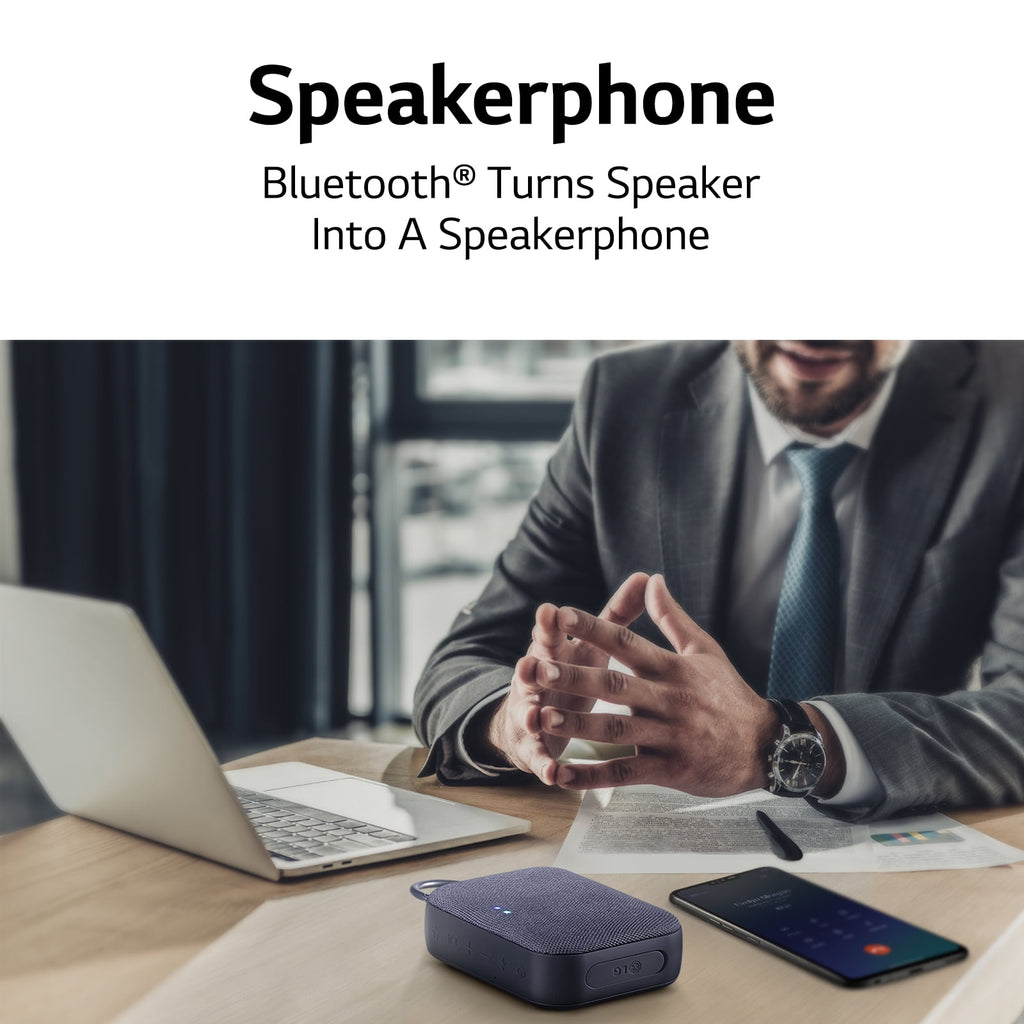 LG XBOOM Go P2 Double Pack Portable Wireless Bluetooth Speaker with Microphone - Black,