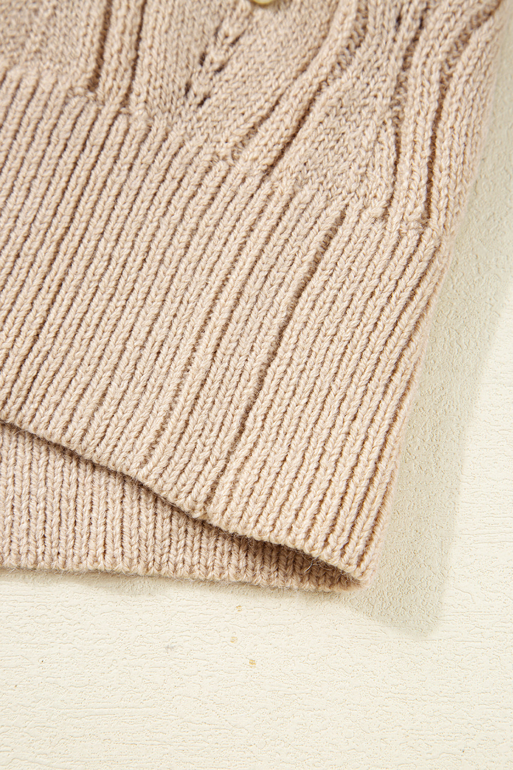 Abigail Lace Patchwork Sleeve Sweater - Threaded Pear